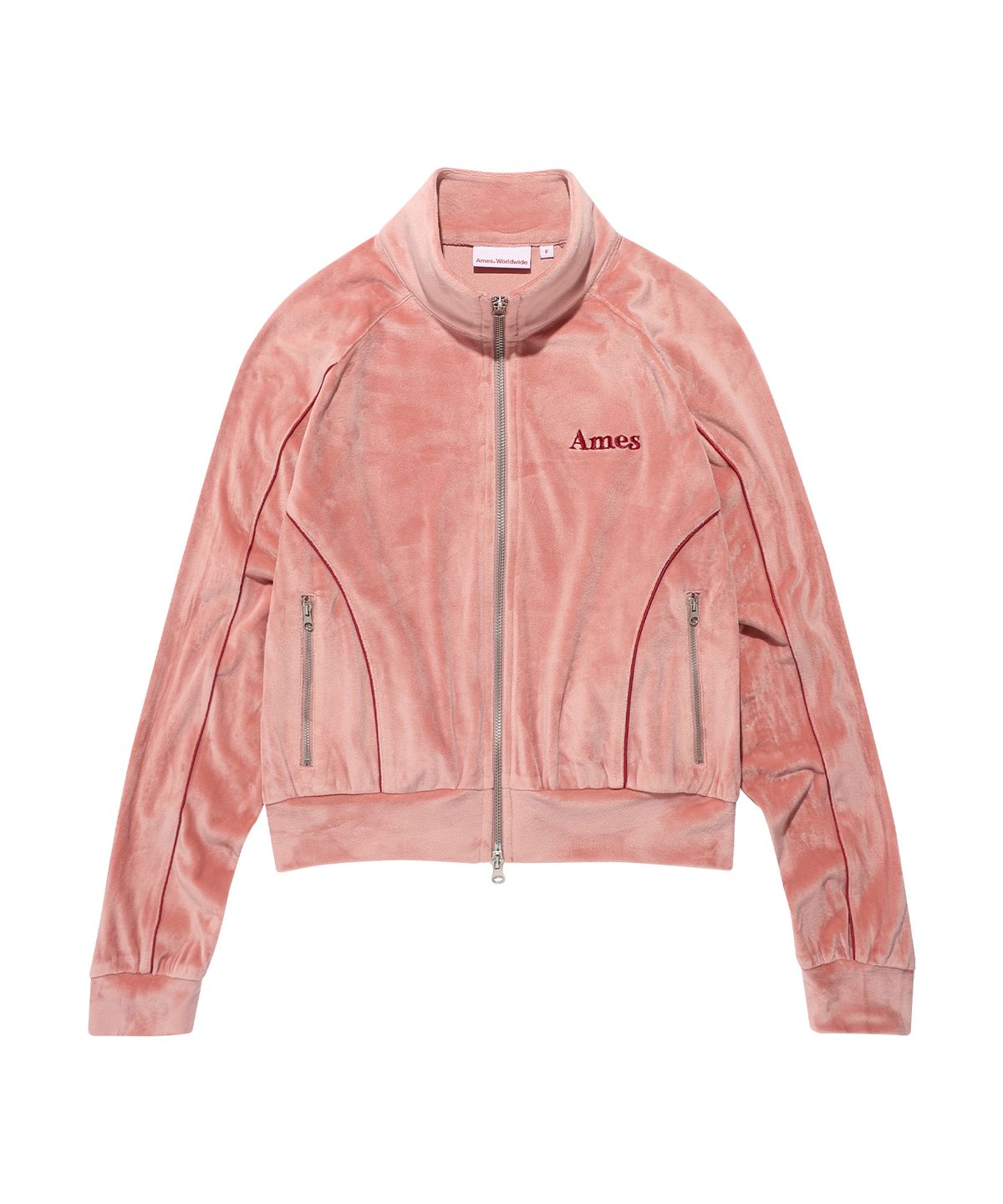 아메스 월드와이드(AMES-WORLDWIDE) AMES VELOUR TRACK ZIPUP PINK