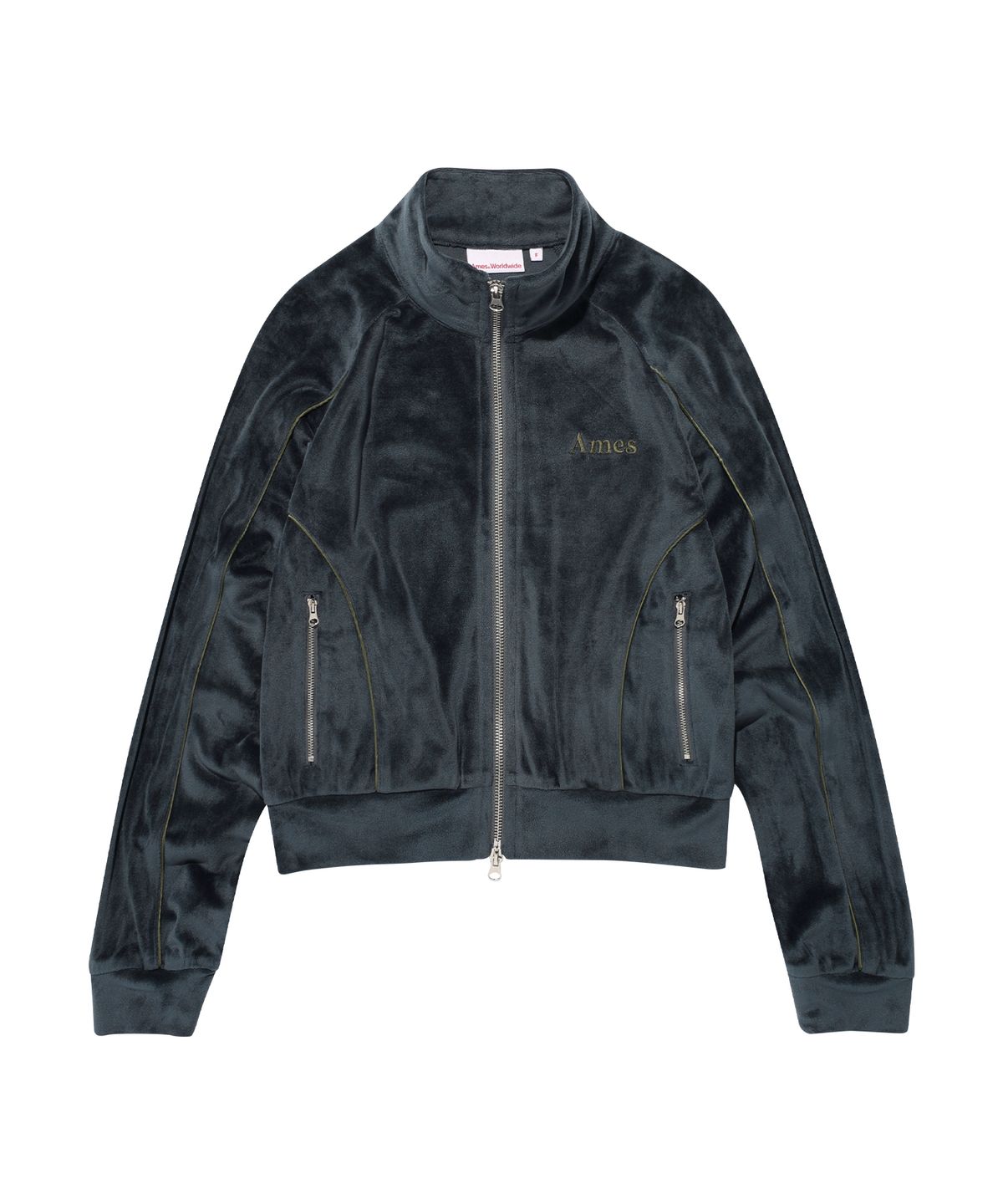 아메스 월드와이드(AMES-WORLDWIDE) AMES VELOUR TRACK ZIPUP CHARCOAL