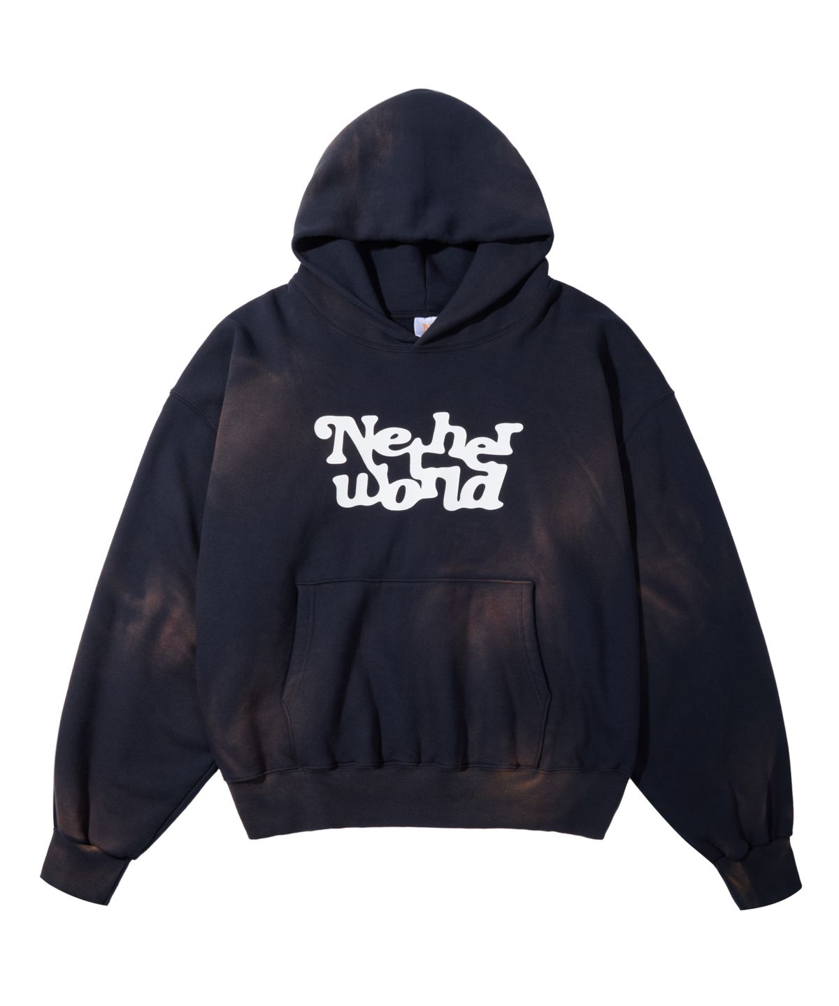 네더월드(NETHERWORLD) ACID WASHED HOODIE NAVY