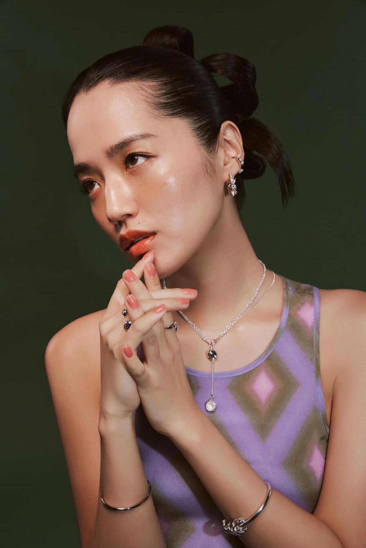 휴스타드(HUSTAD) HUSTAD 225 Love Earcuff_ 925 실버/14k 골드 이어커프