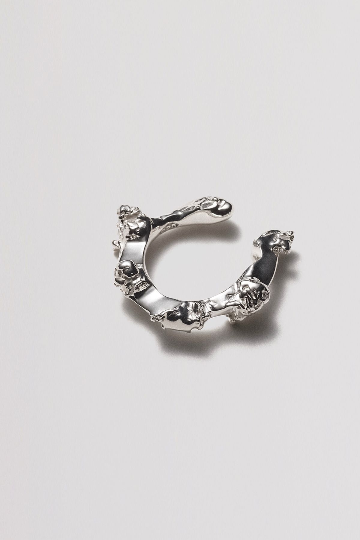 휴스타드(HUSTAD) HUSTAD 225 Love Earcuff_ 925 실버/14k 골드 이어커프