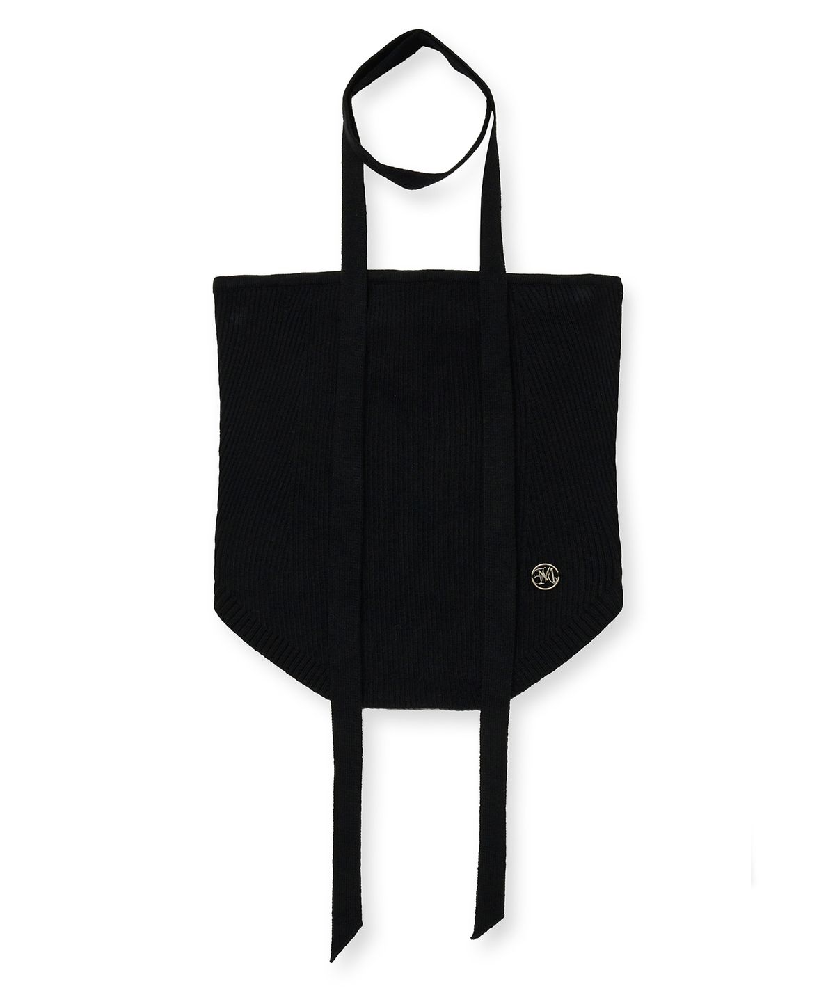 미드나잇 무브(MIDNIGHT MOVE) scarf top knit [black]