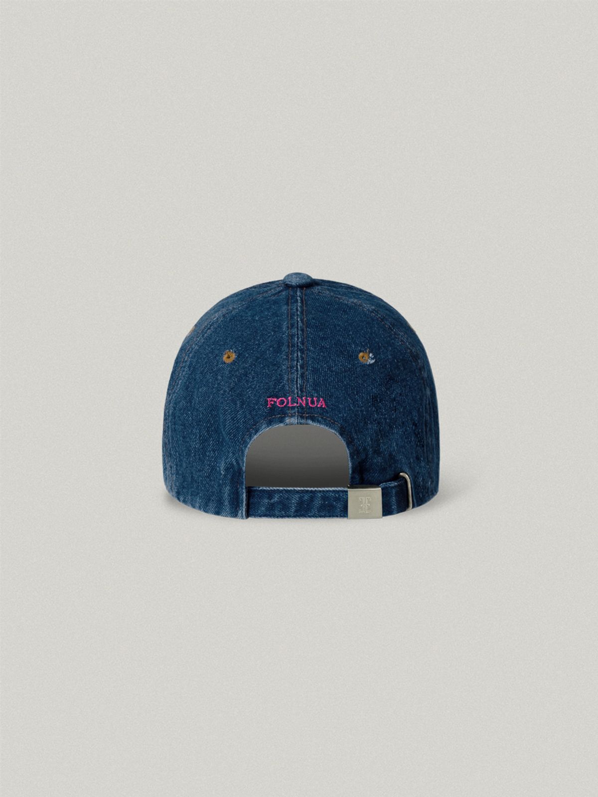 폴뉴아(FOLNUA) CLASSIC LOGO DENIM BALL CAP [INDIGO BLUE]