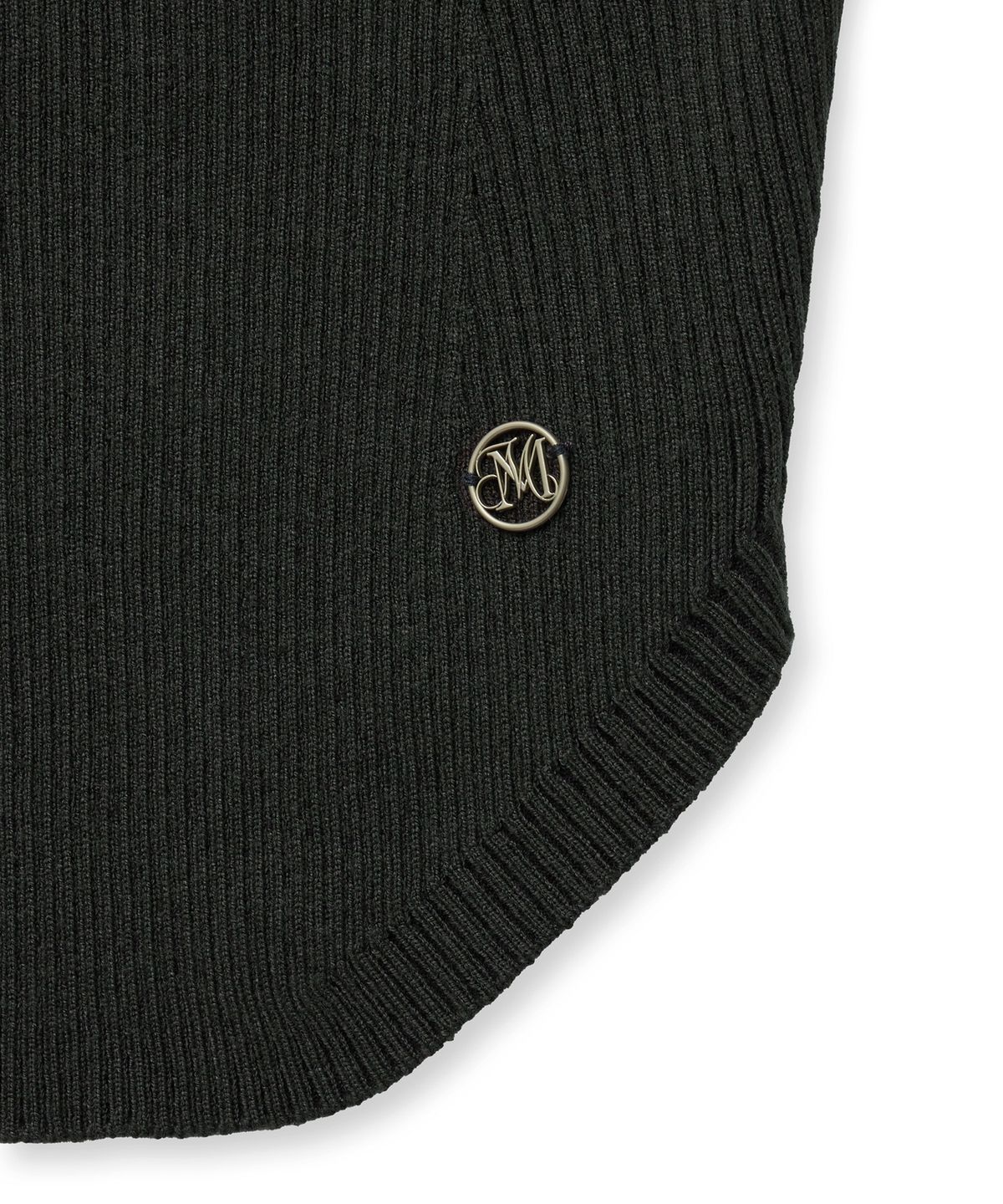 미드나잇 무브(MIDNIGHT MOVE) scarf top knit [dark grey]