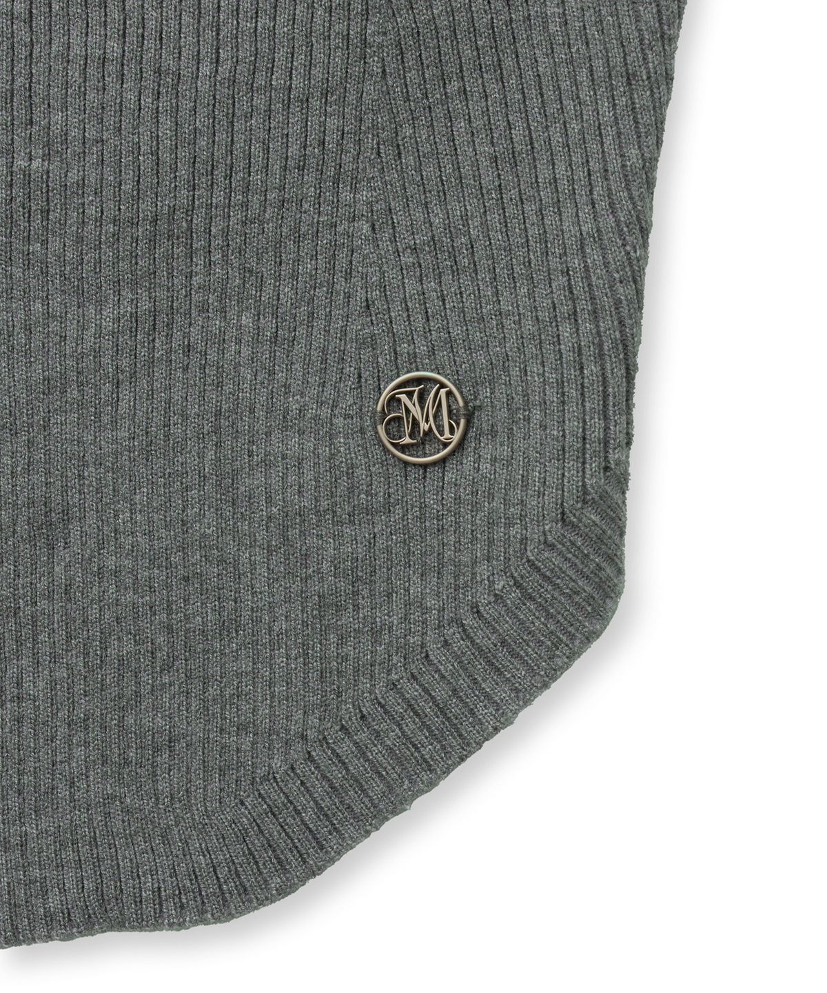 미드나잇 무브(MIDNIGHT MOVE) scarf top knit [grey]