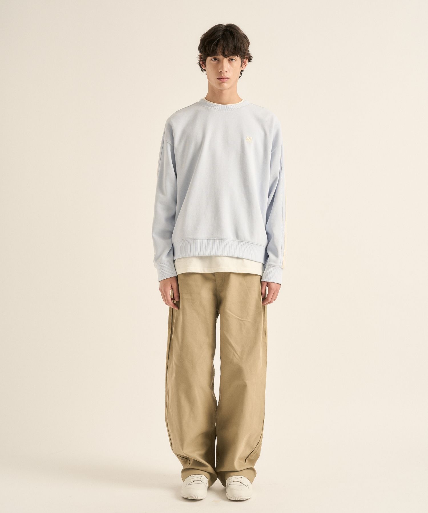★SATUR★ Lawton sweatshirt sky blue SA243UTM06SB MUSINSA | SATUR Lawton Sweatshirt Sky Blue