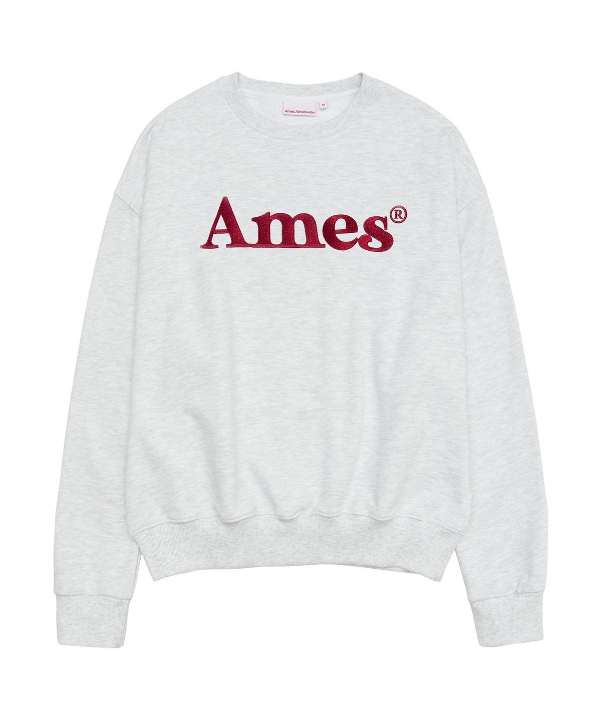 아메스 월드와이드(AMES-WORLDWIDE) BASIC LOGO SWEATSHIRT LIGHT GREY