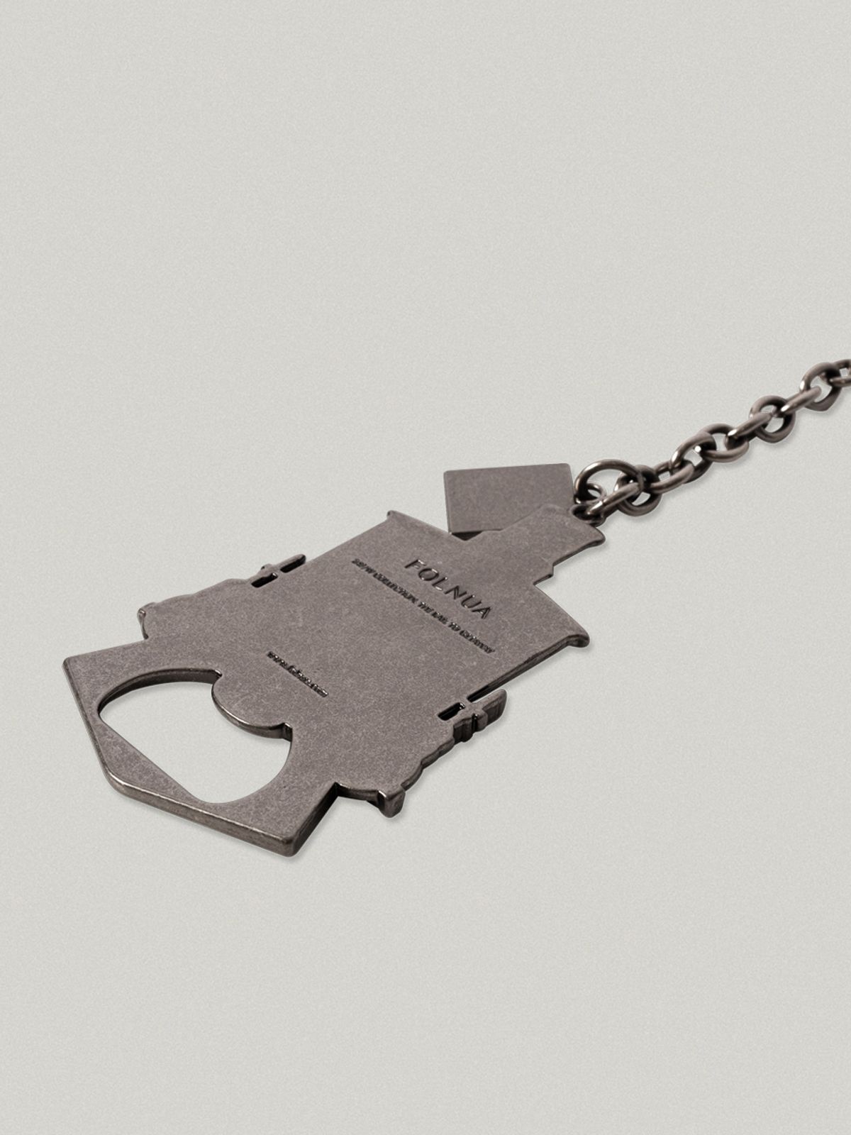 폴뉴아(FOLNUA) TRAIN METAL OPENER KEYRING [SILVER]