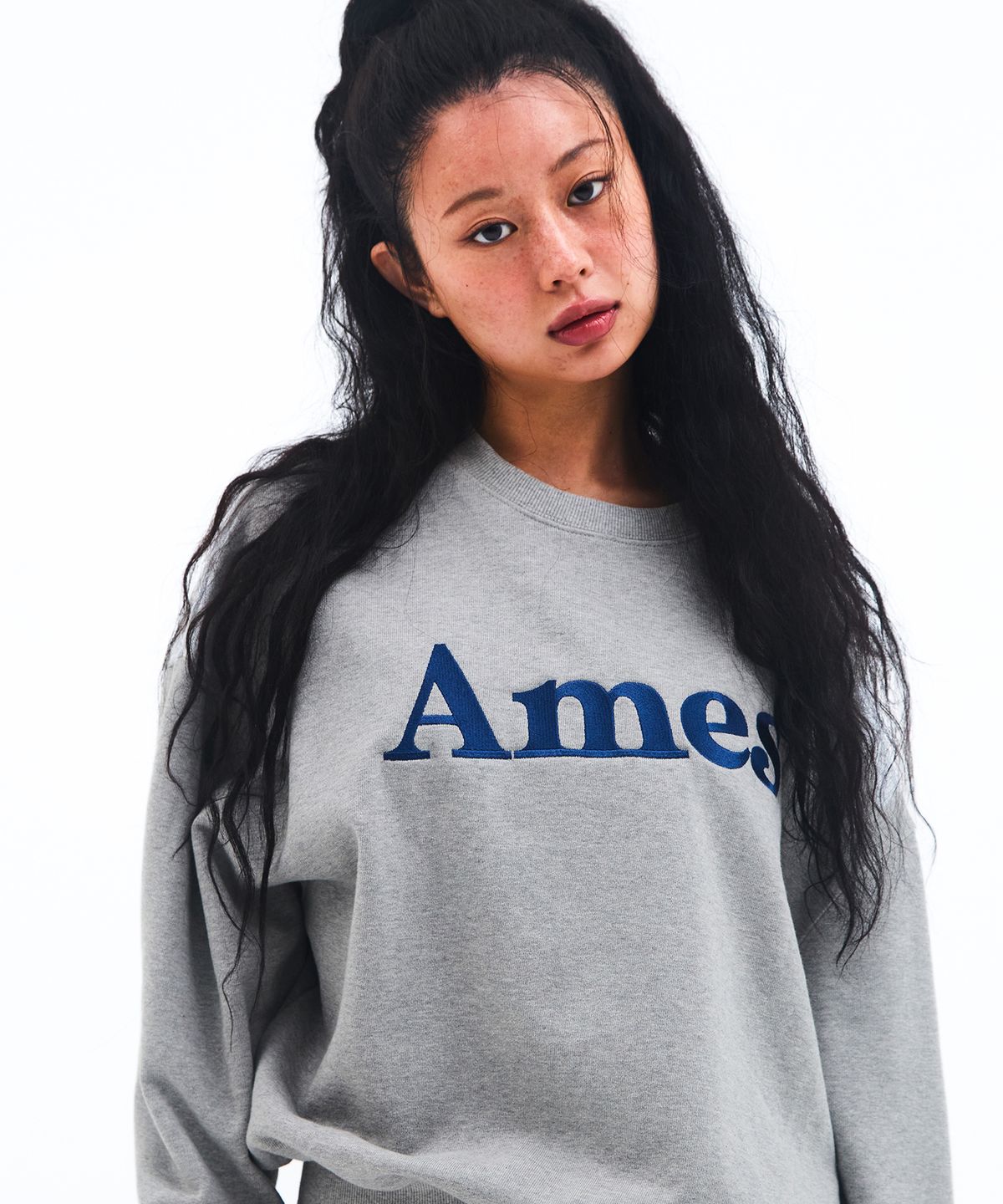 아메스 월드와이드(AMES-WORLDWIDE) BASIC LOGO SWEATSHIRT GREY
