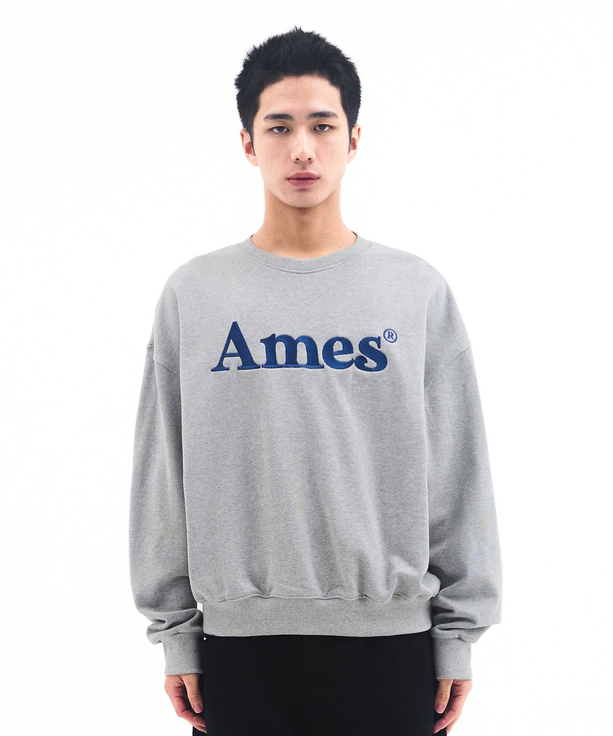 아메스 월드와이드(AMES-WORLDWIDE) BASIC LOGO SWEATSHIRT GREY