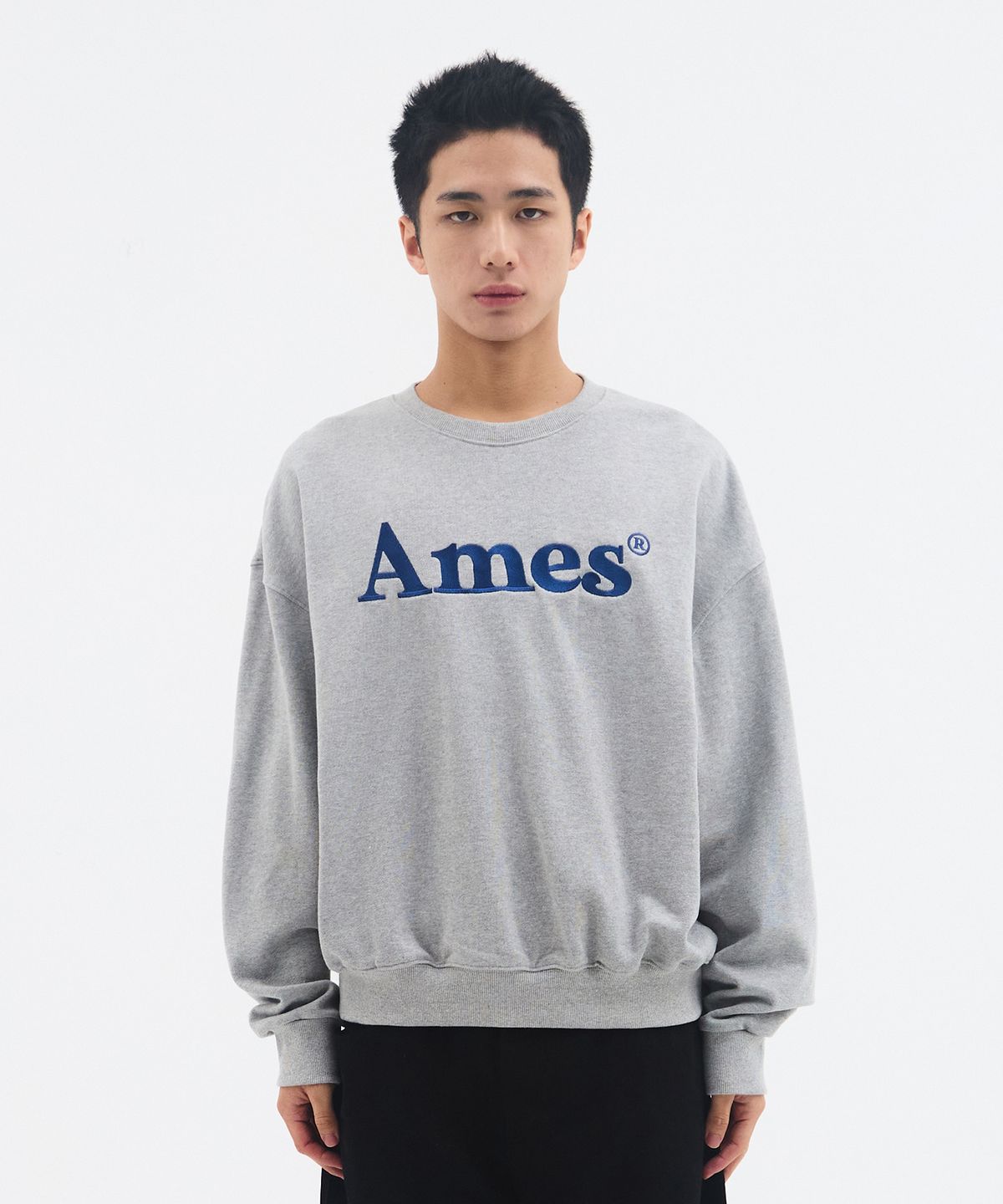 아메스 월드와이드(AMES-WORLDWIDE) BASIC LOGO SWEATSHIRT GREY
