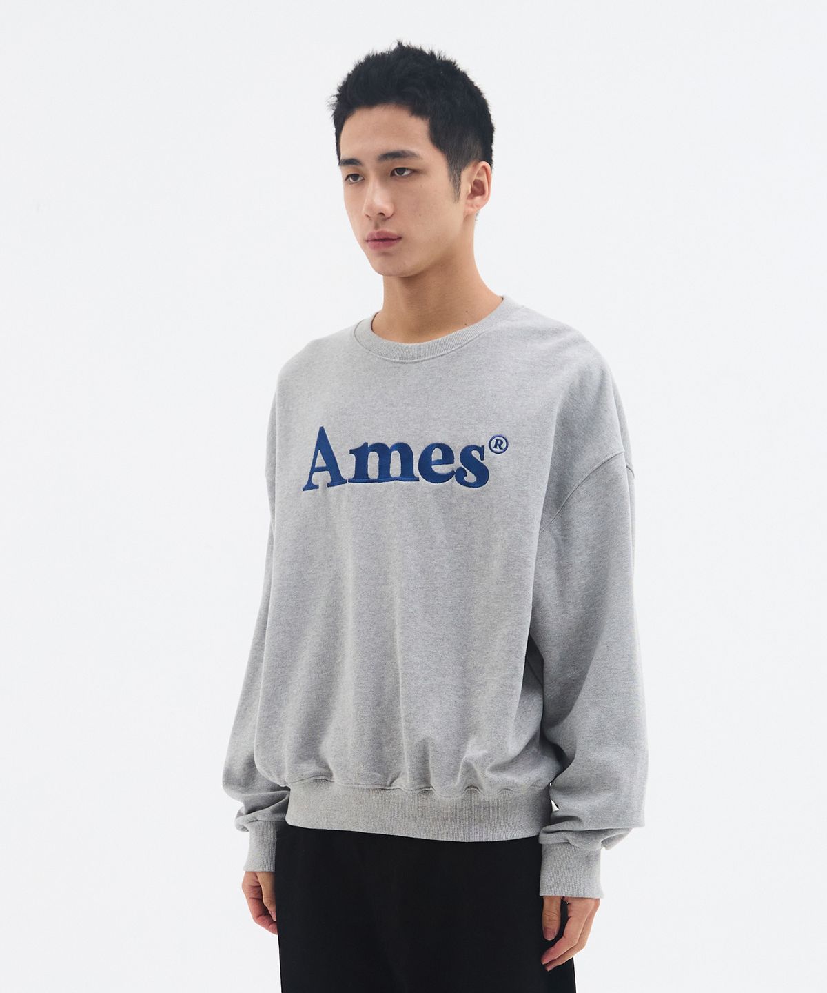 아메스 월드와이드(AMES-WORLDWIDE) BASIC LOGO SWEATSHIRT GREY