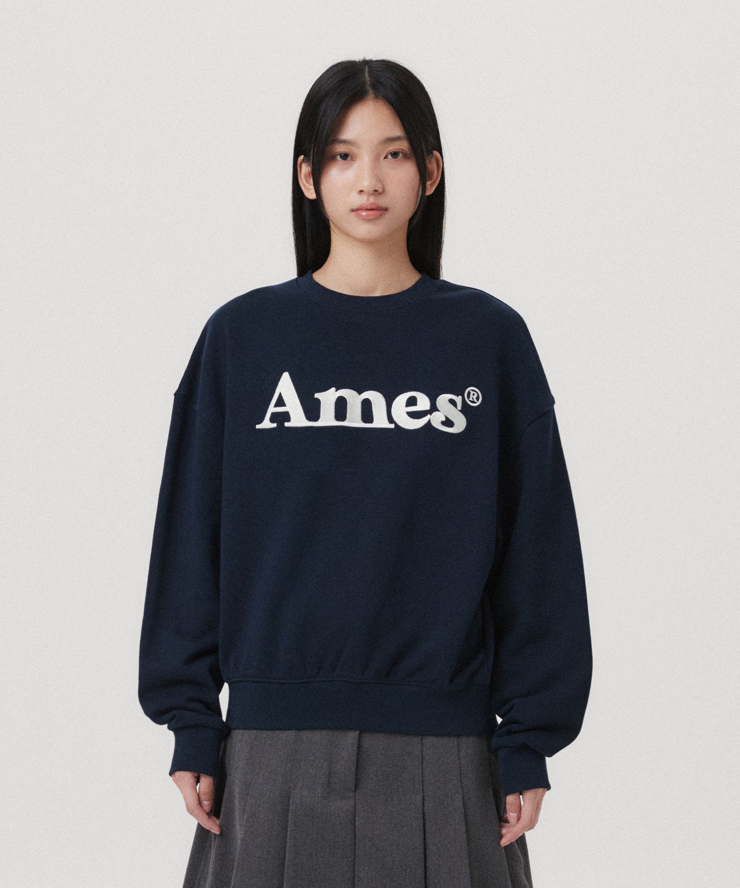 ★AMES-WORLDWIDE★BASIC LOGO SWEATSHIRT BROWN★正規品/送料込 MUSINSA | AMES-WORLDWIDE BASIC LOGO SWEATSHIRT BROWN