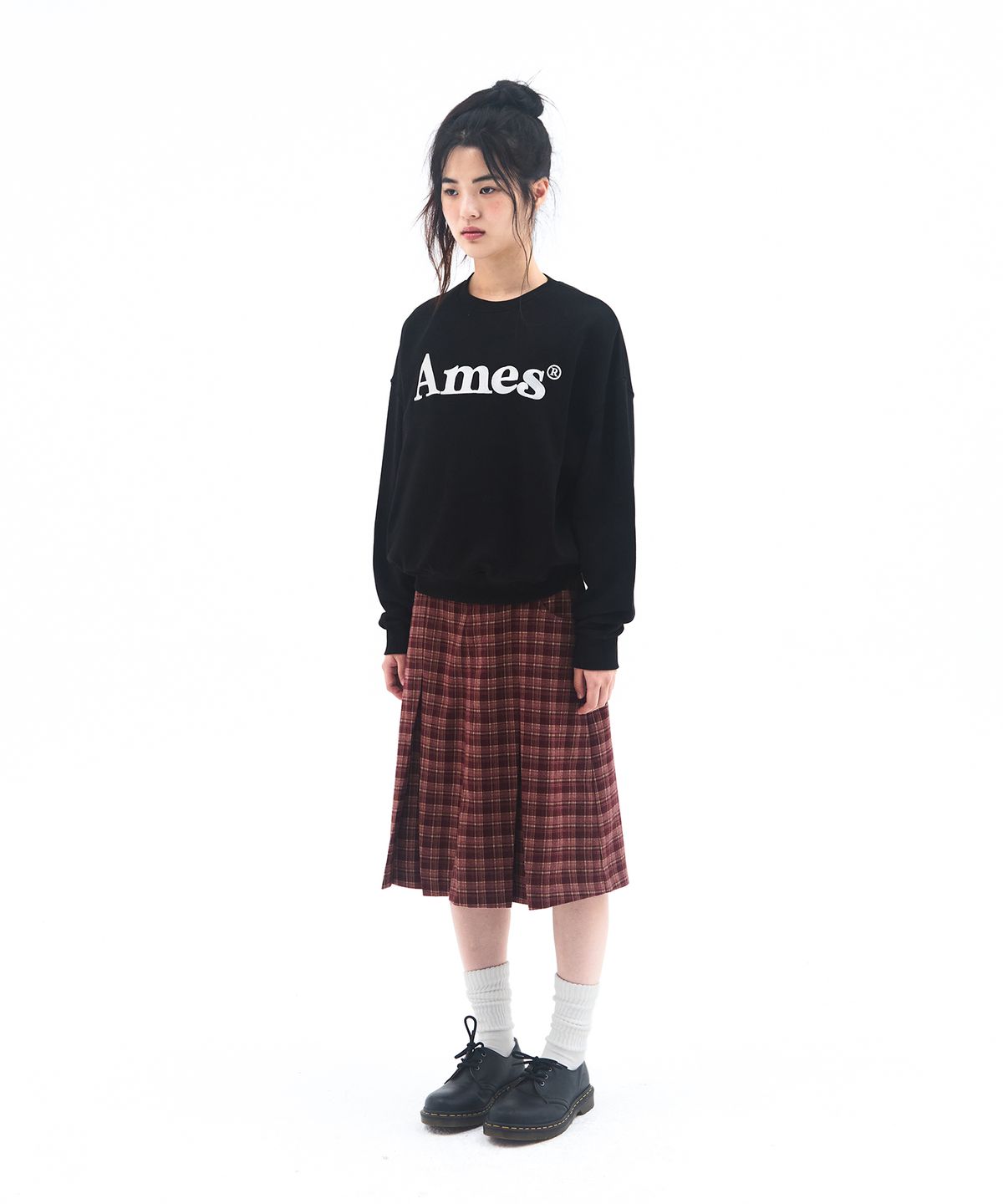 아메스 월드와이드(AMES-WORLDWIDE) BASIC LOGO SWEATSHIRT BLACK