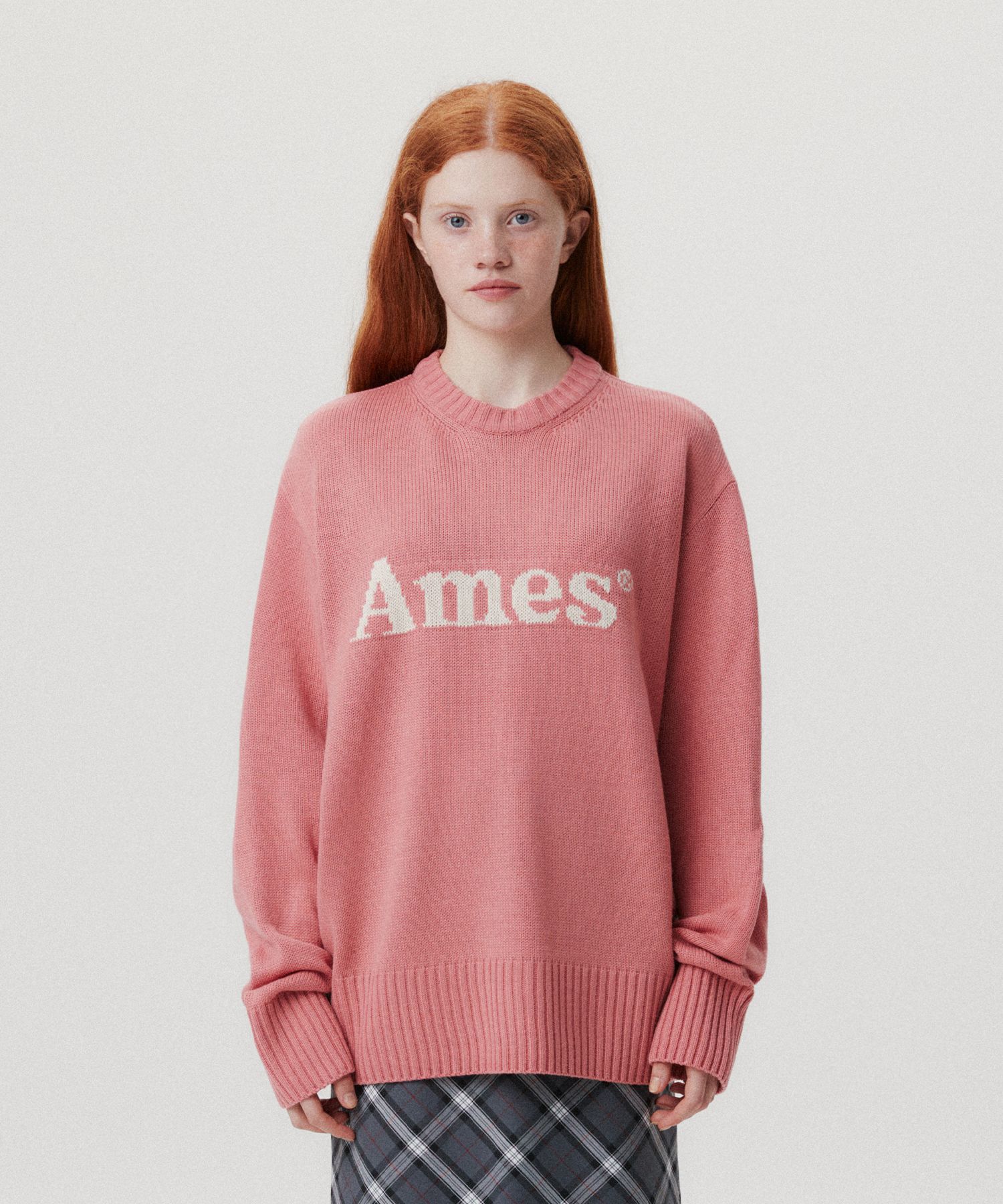 ★AMES-WORLDWIDE★BASIC PULLOVER KNIT PINK★正規品/直送料込 MUSINSA公式 | AMES-WORLDWIDE BASIC PULLOVER KNIT PINK
