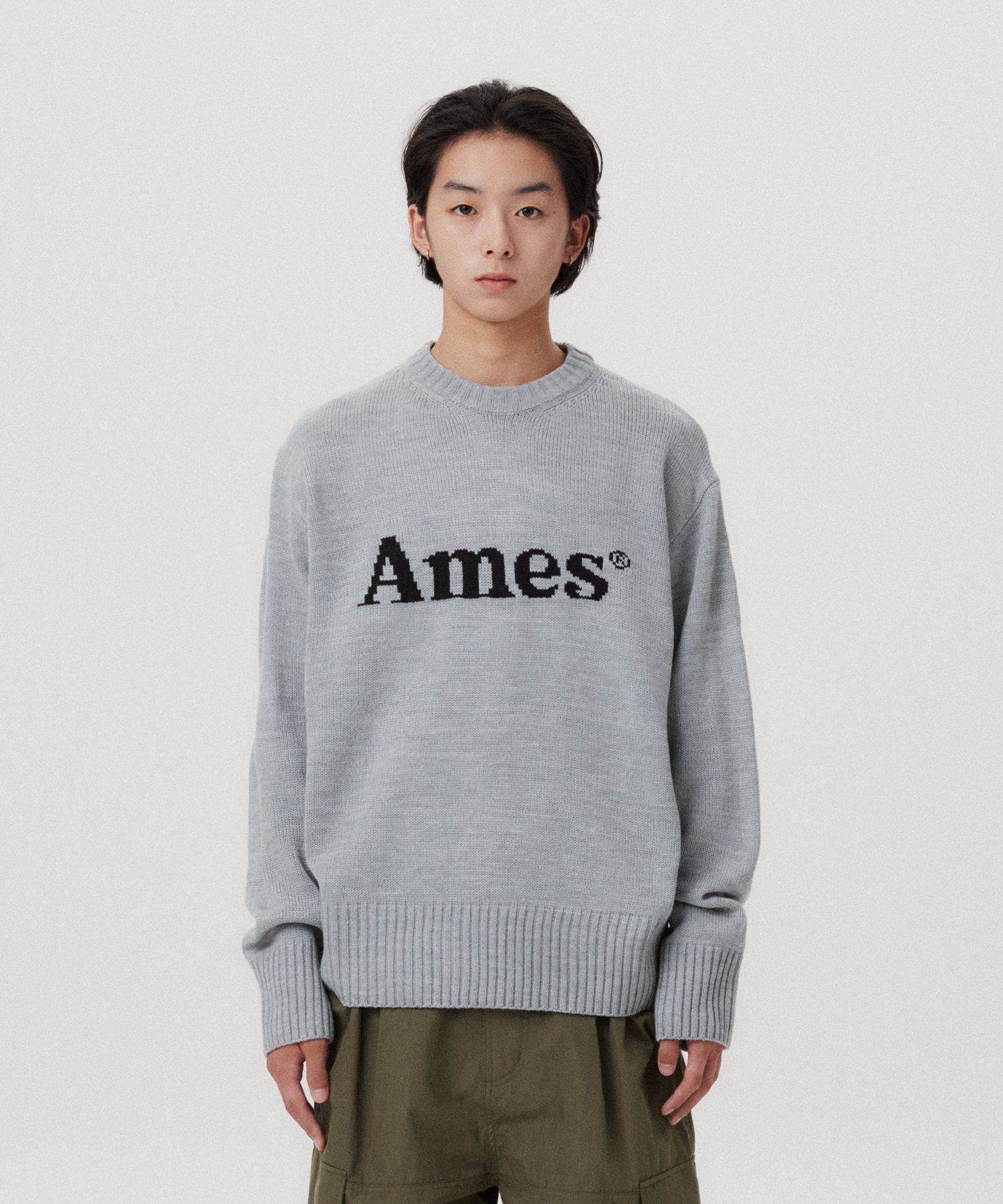 ★AMES-WORLDWIDE★BASIC PULLOVER KNIT GREY★正規品/直送料込 MUSINSA | AMES-WORLDWIDE BASIC PULLOVER KNIT GRAY