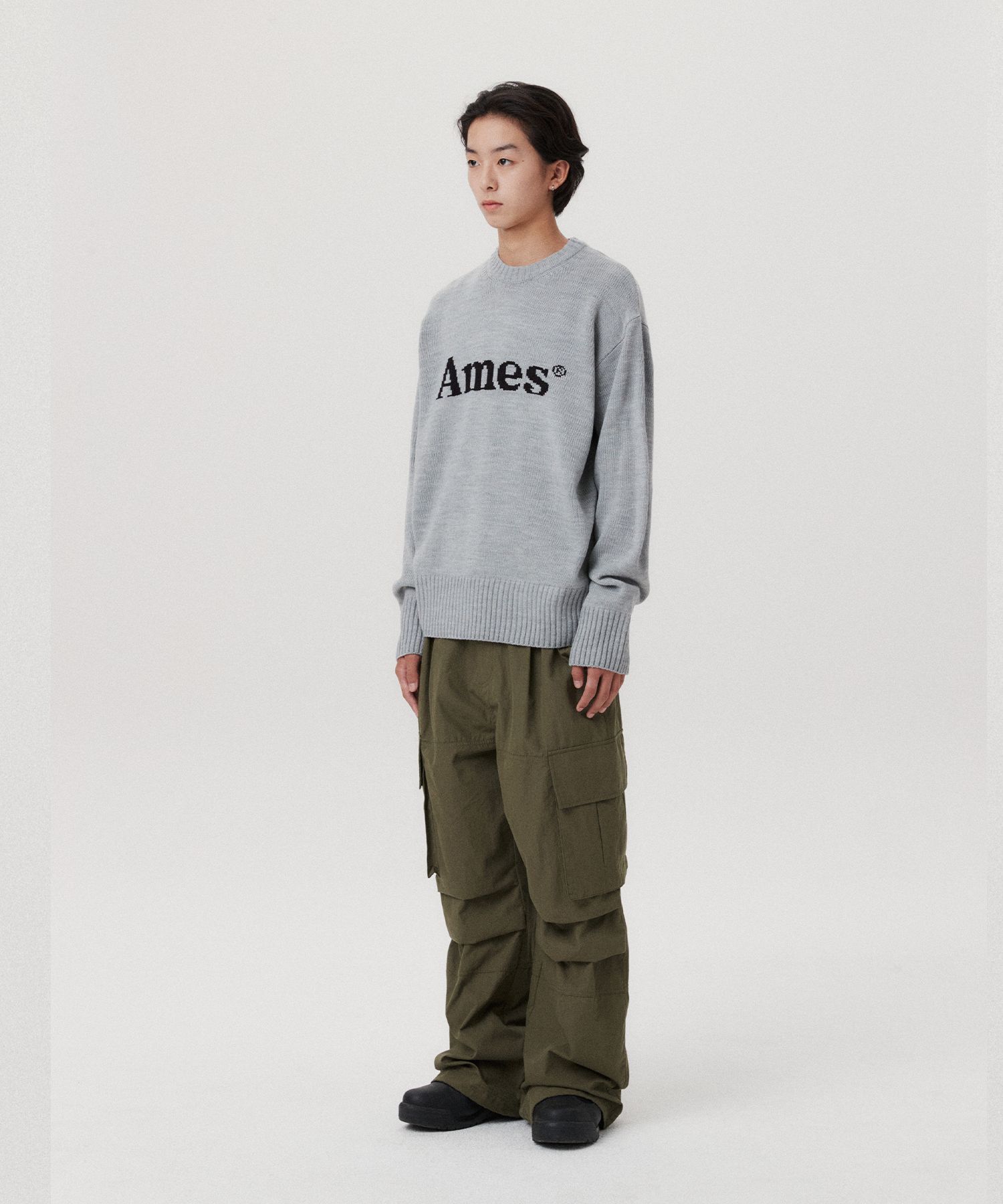★AMES-WORLDWIDE★BASIC PULLOVER KNIT GREY★正規品/直送料込 MUSINSA | AMES-WORLDWIDE BASIC PULLOVER KNIT GRAY