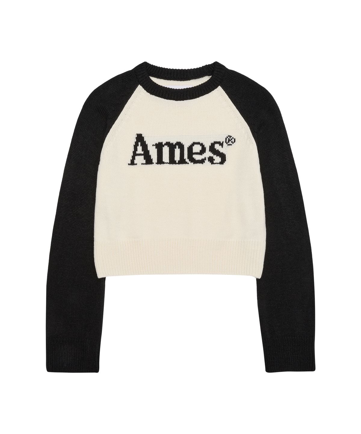 아메스 월드와이드(AMES-WORLDWIDE) BASIC RAGLAN PULLOVER KNIT IVORY