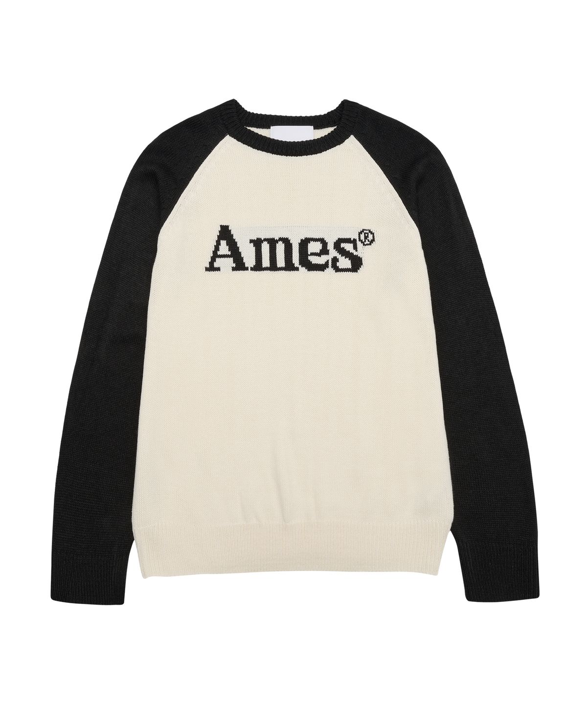 아메스 월드와이드(AMES-WORLDWIDE) BASIC RAGLAN PULLOVER KNIT IVORY