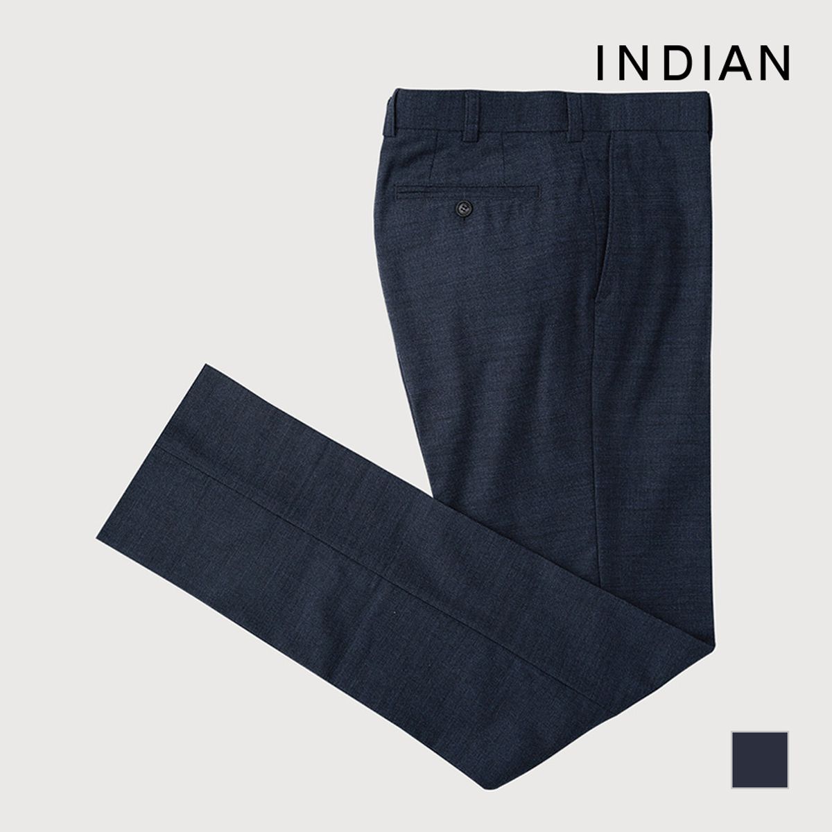 인디안(INDIAN) 남성 울혼방 조직감 셋업 바지