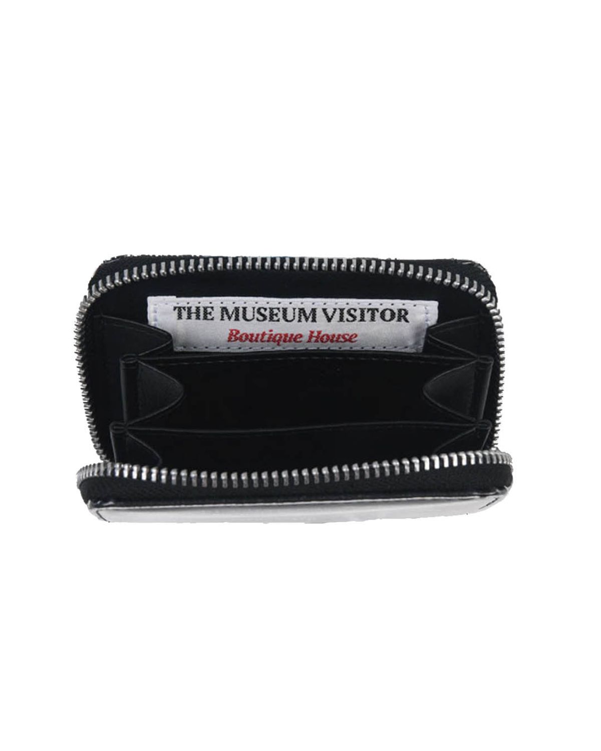 더뮤지엄비지터(THEMUSEUMVISITOR) PVC HEART PRINTED WALLET (BLACK)