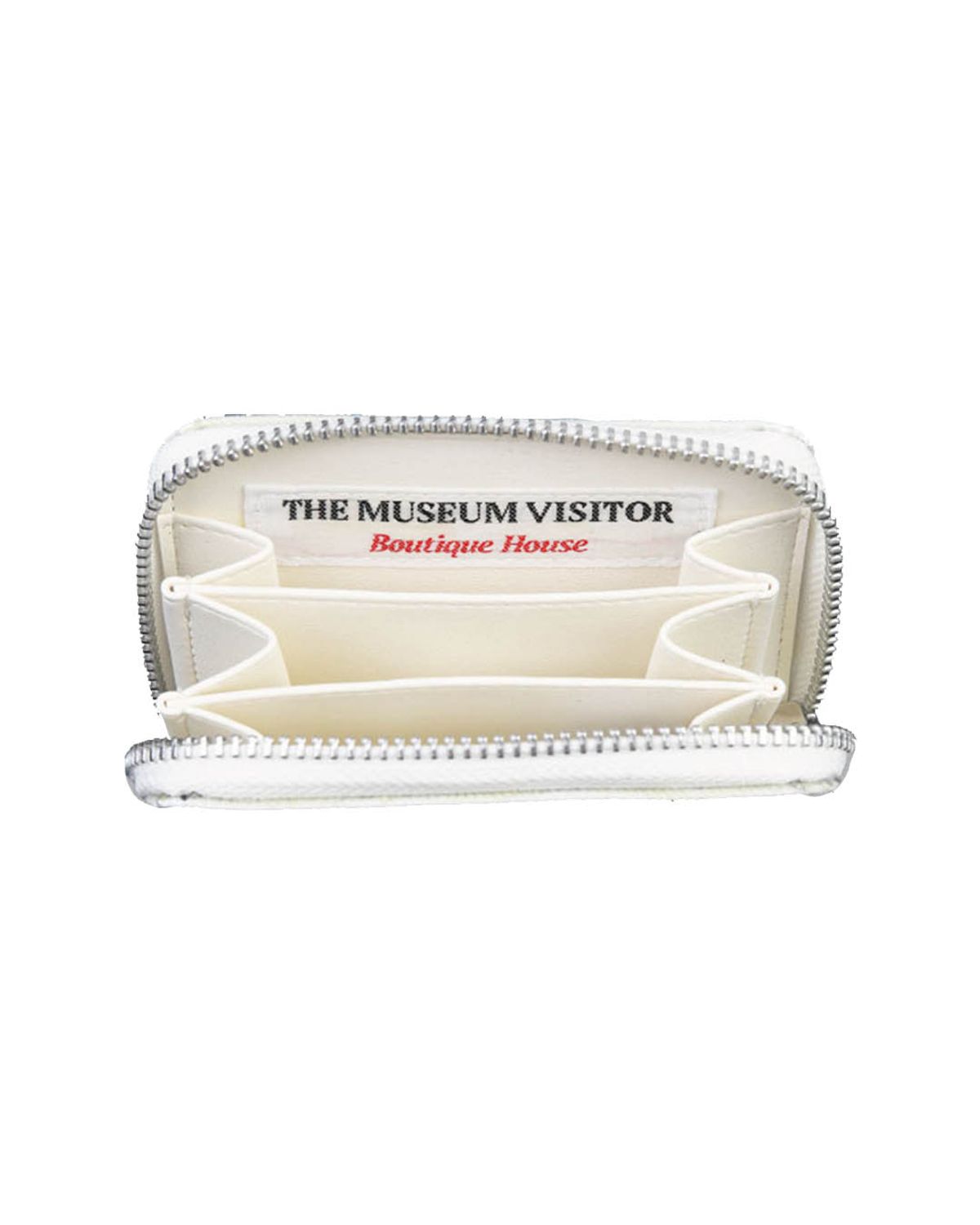 더뮤지엄비지터(THEMUSEUMVISITOR) PVC HEART PRINTED WALLET (WHITE)