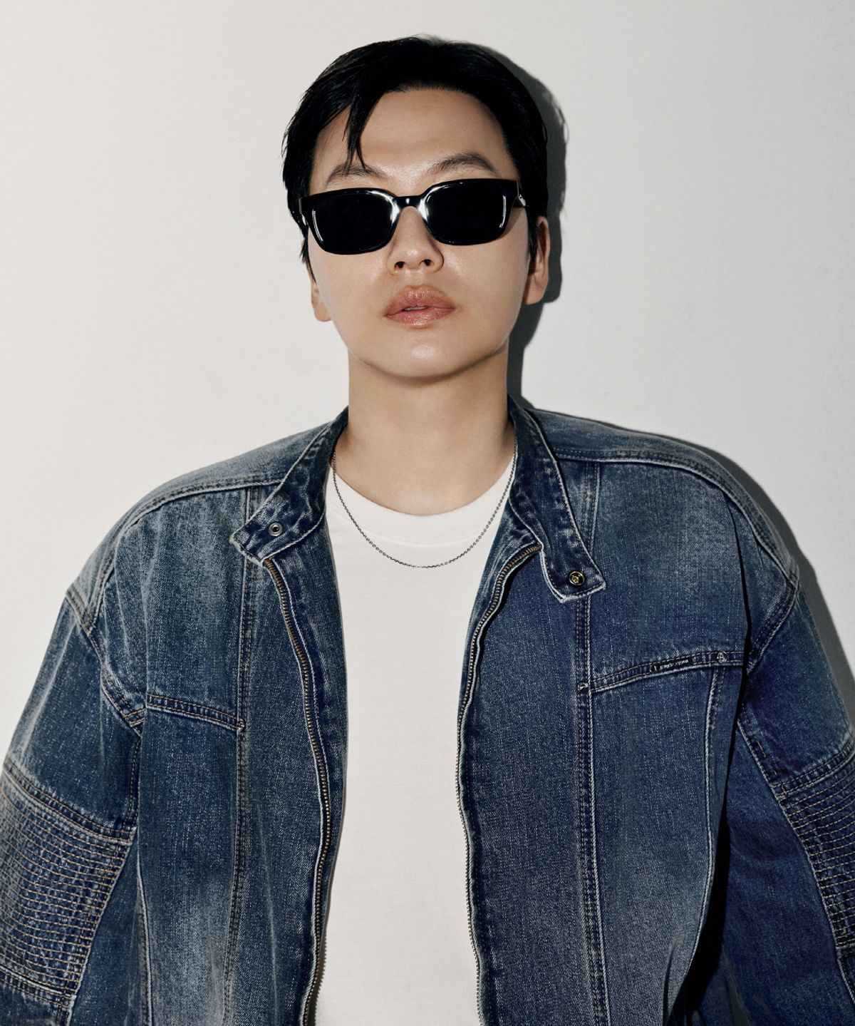 버커루(BUCKAROO) 절개디테일 바이커 데님 자켓 인디고