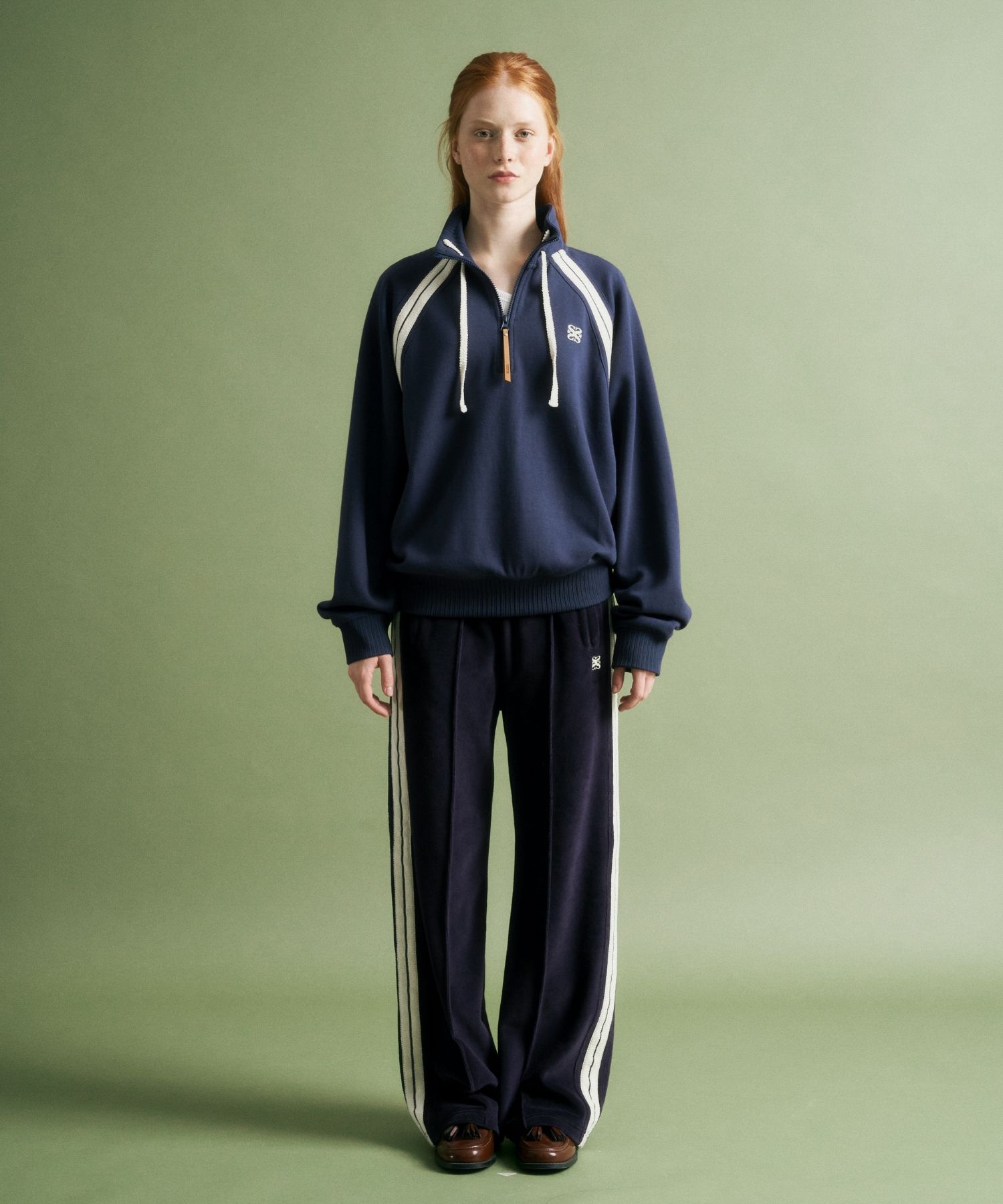 24FW★ SATUR ★LAWTON HALF ZIP-UP SWEATSHIRT MUSINSA | SATUR Lawton Half Zip Up Sweatshirt Navy
