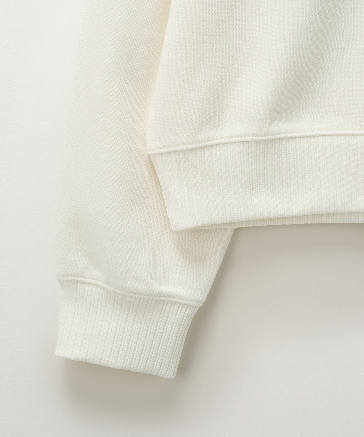MUSINSA | SATUR Lawton Half Zip Up Sweatshirt Cream