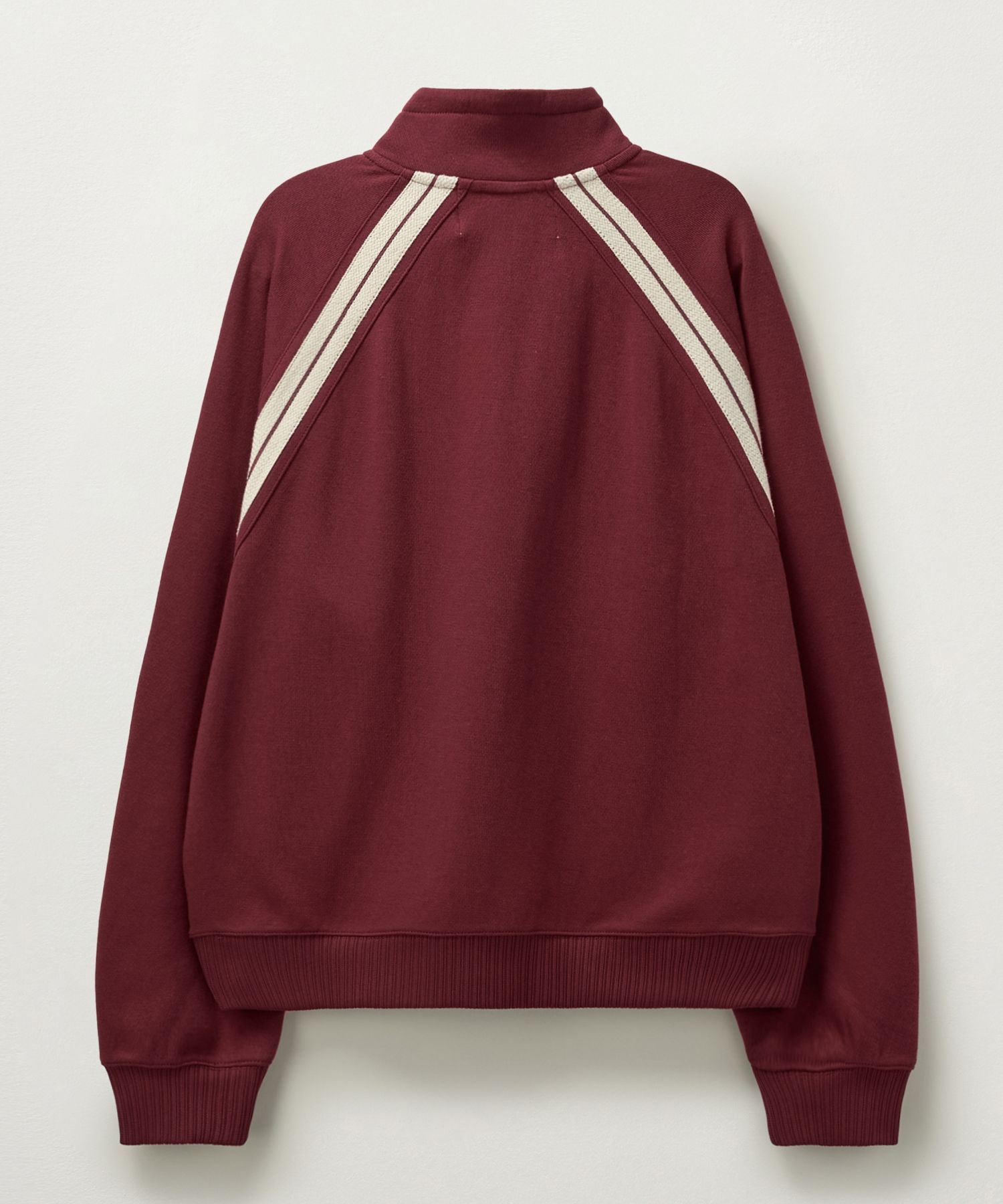 MUSINSA公式 | SATUR Lawton Half Zip-Up Sweatshirt Burgundy