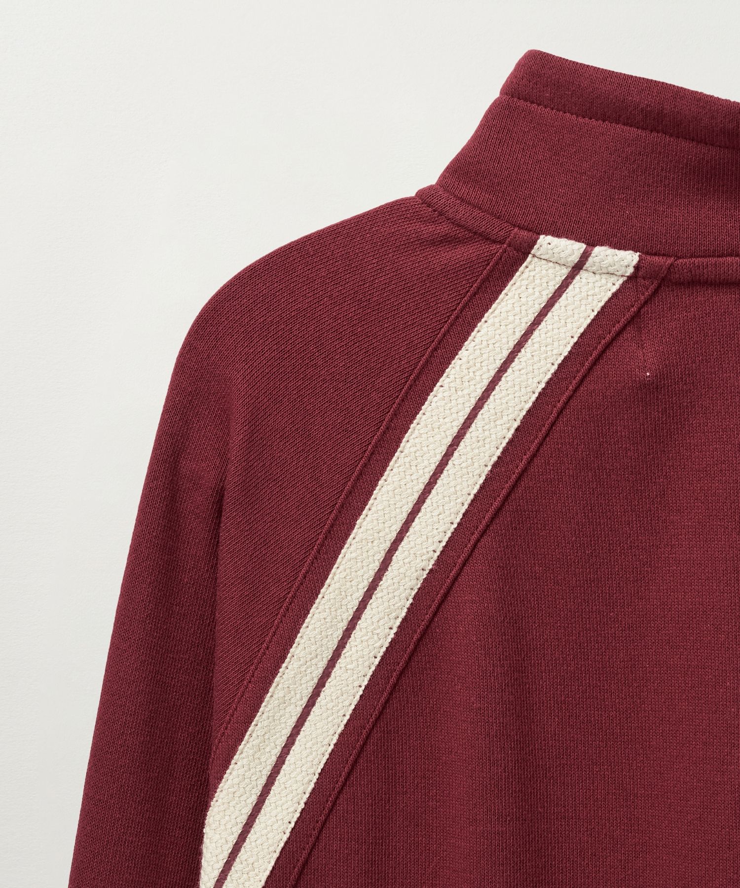 ◆SATUR◆ Lawton half zip-up sweatshirt burgundy SA243UTM07B MUSINSA | SATUR Lawton Half Zip-Up Sweatshirt Burgundy