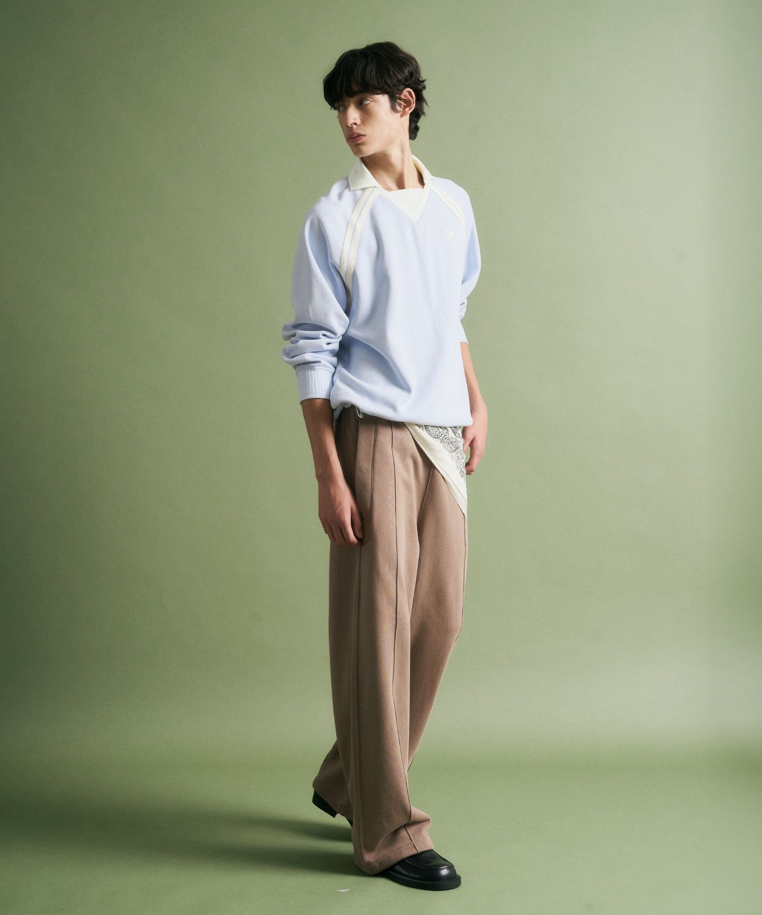 ◆SATUR◆ Lausanne sweatshirt sky blue SA243UTM08SB MUSINSA | SATUR Lausanne Sweatshirt Sky Blue