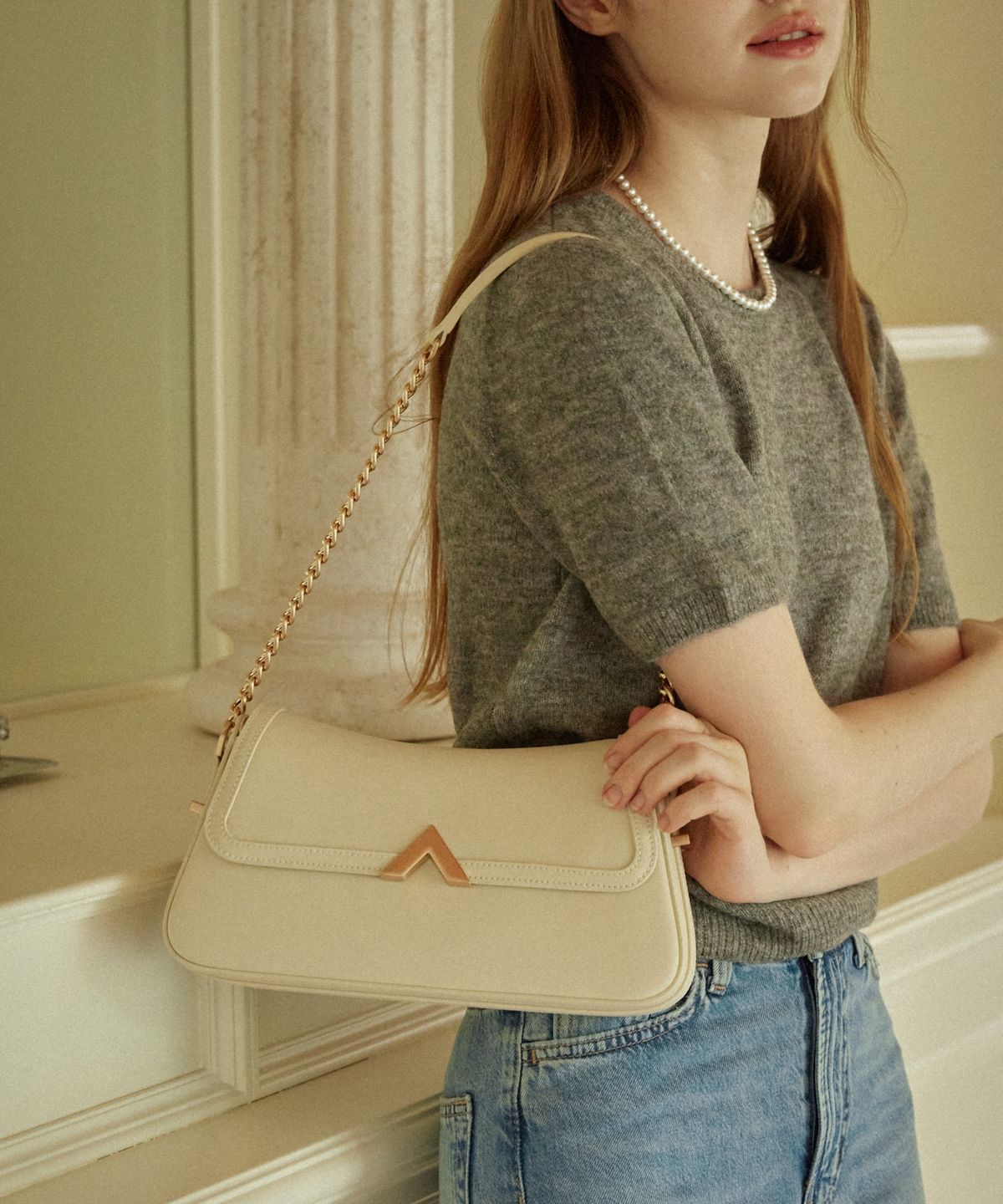 벨류엣(VALLUAT) Rolyn bag_Beige