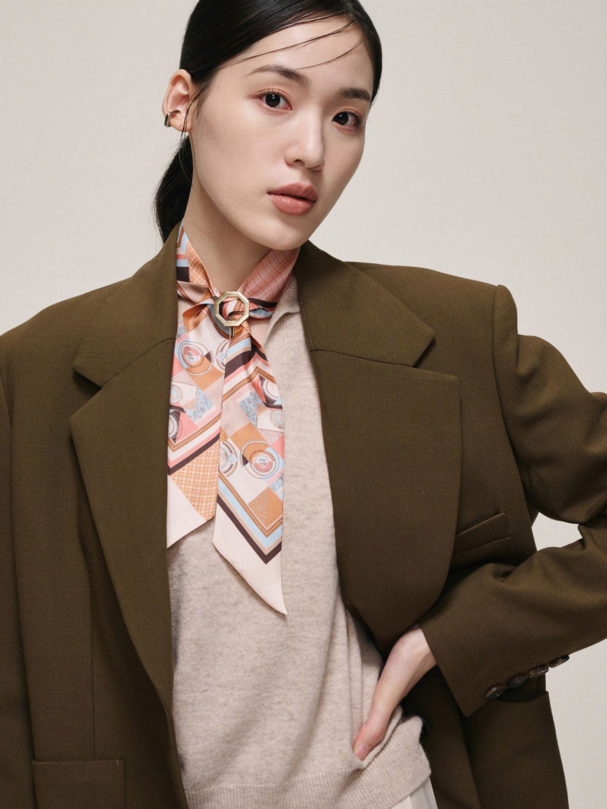 생럭슈(SAINTLUXURE) 세린 핑크카멜