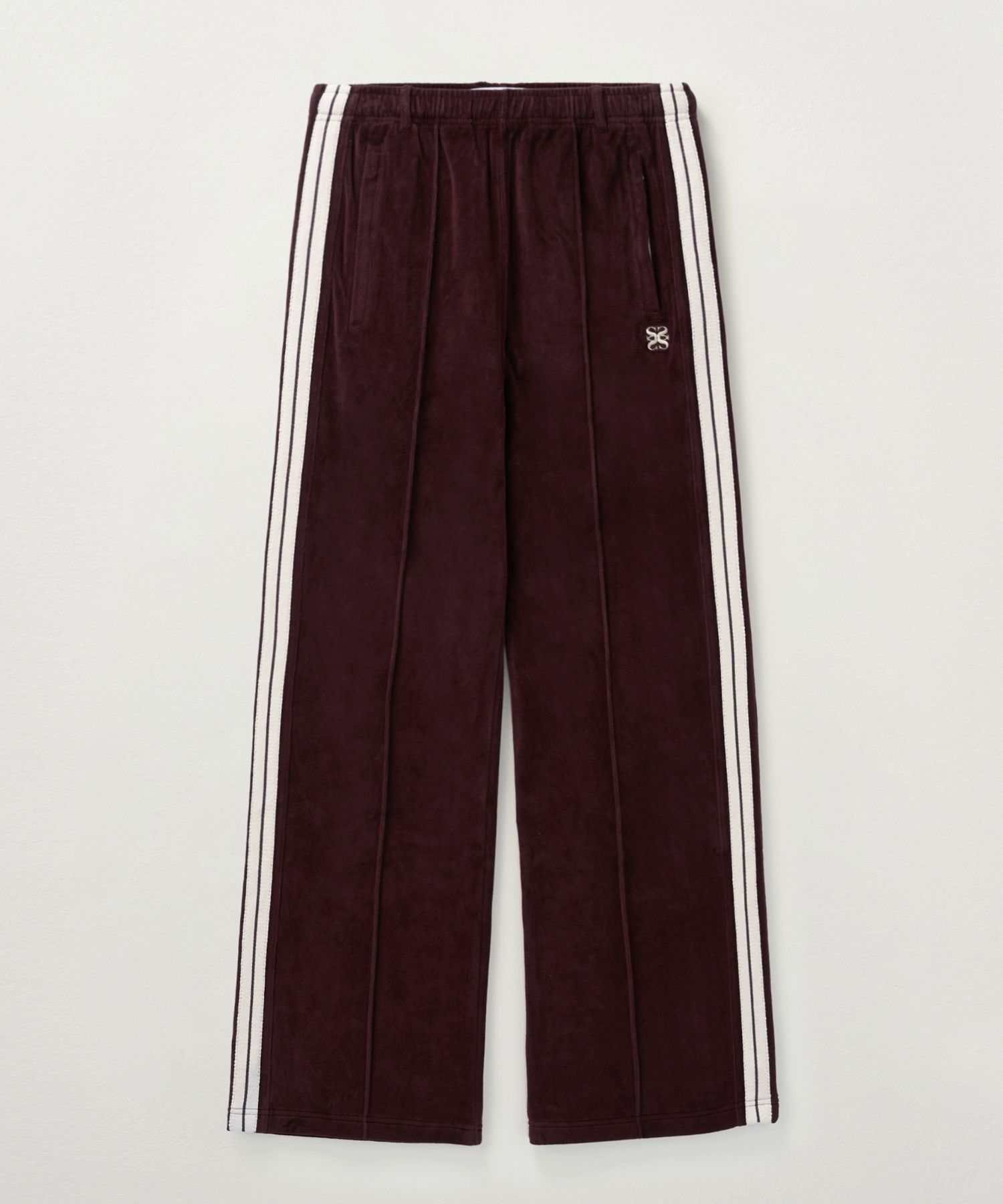 [SATUR] (W)Lawton Velour Track Pants★新作・24AW★韓国★ MUSINSA公式 | SATUR Lawton Velour Track Pants Burgundy