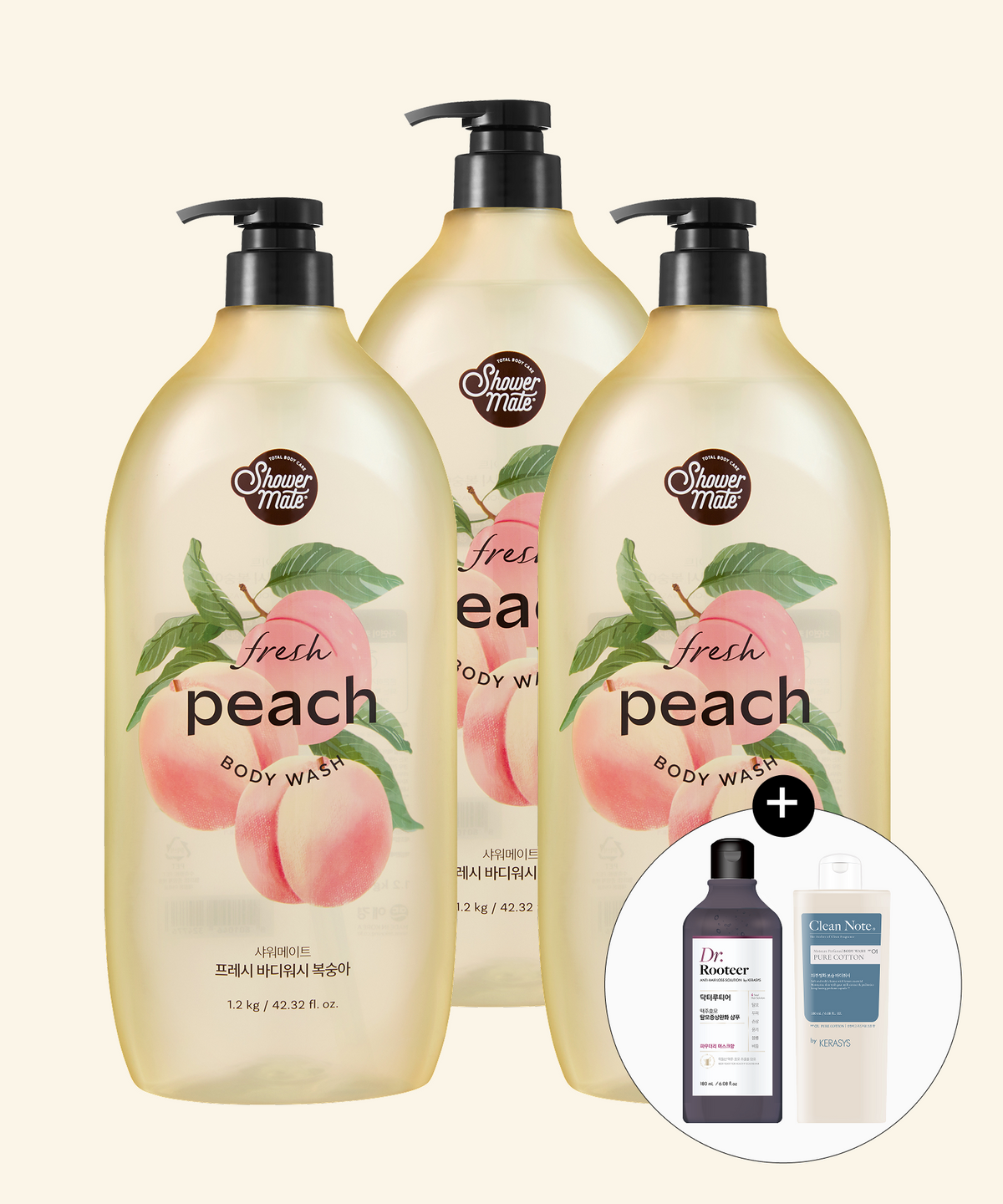 케라시스(KERASYS) 내추럴 코튼 바디워시 1.2kg * 3개 + 탈모샴푸 + 바디워시 추가 증정
