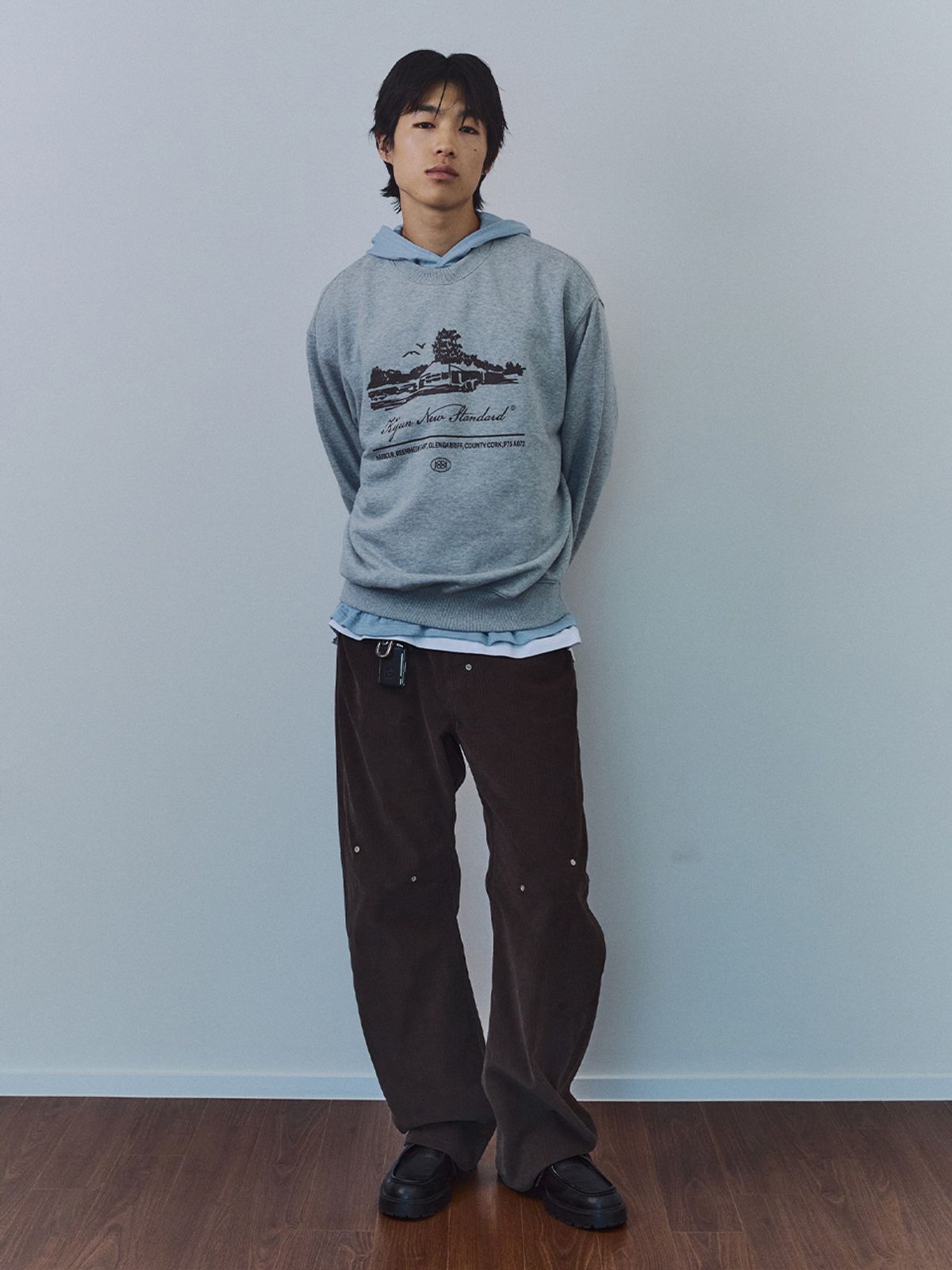 기준(KIJUN) Hotel Pullover UNISEX Melange Grey