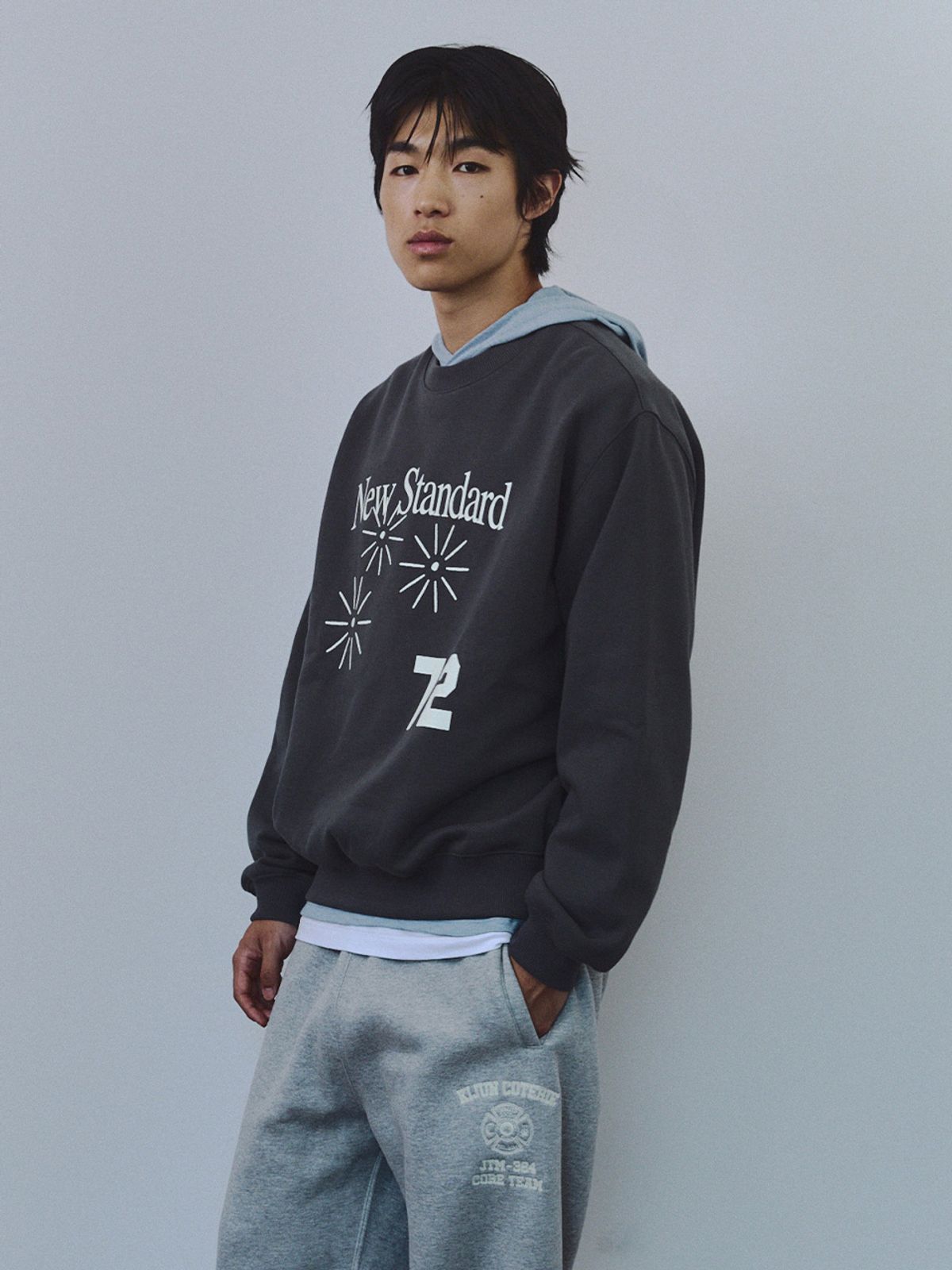 기준(KIJUN) New Standard Pullover UNISEX Charcoal