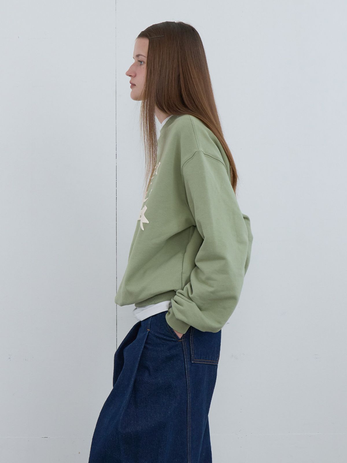 기준(KIJUN) Sun Moon Pullover UNISEX Green