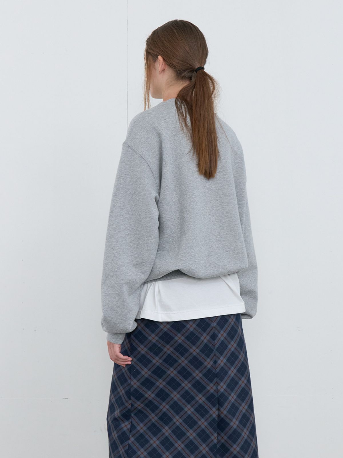 기준(KIJUN) Sun Moon Pullover UNISEX Melange Grey