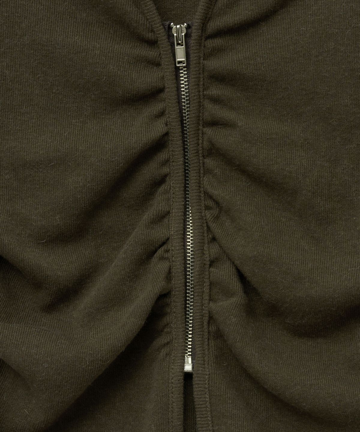 미드나잇 무브(MIDNIGHT MOVE) shirring zip up [brown]