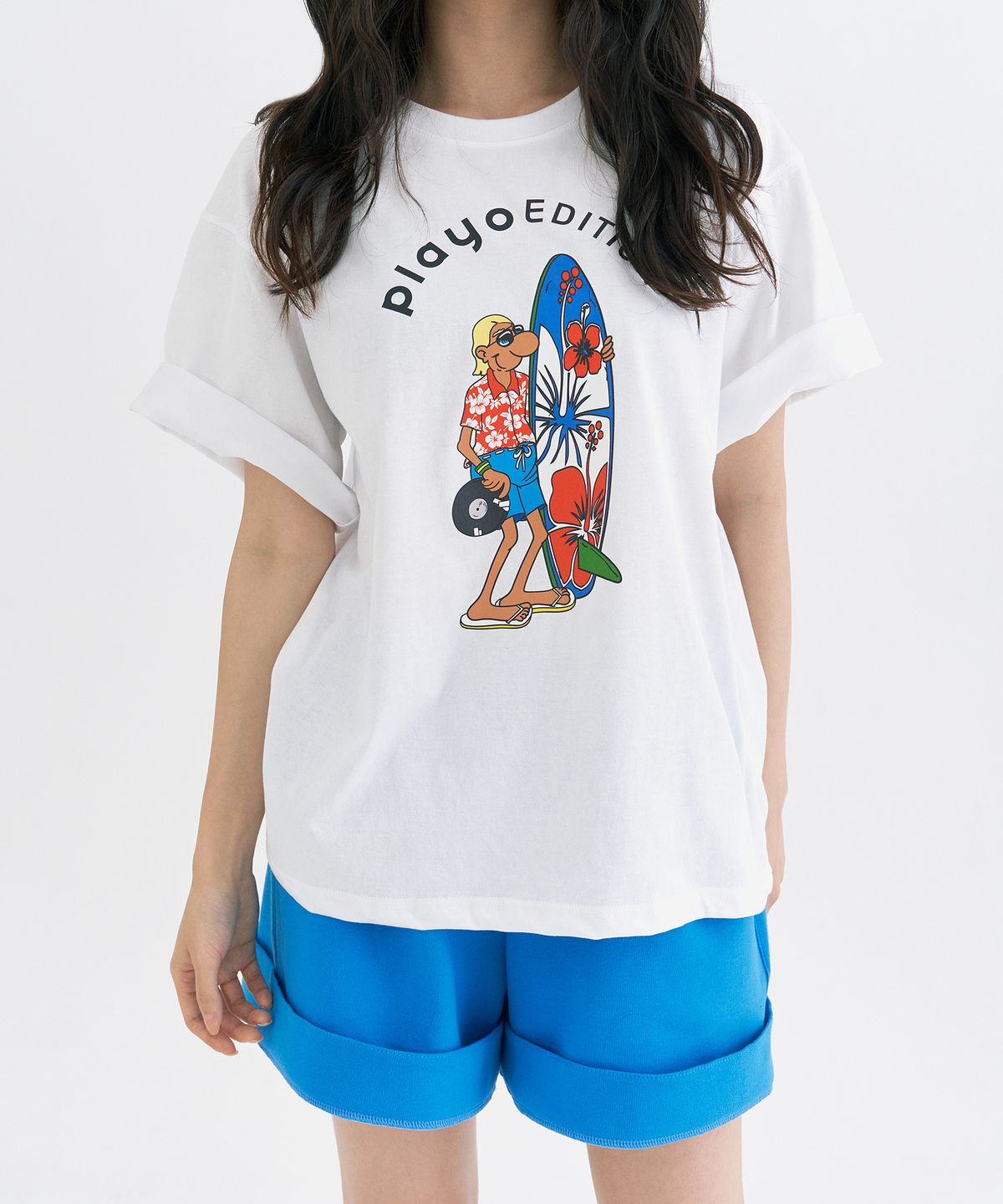 플레이오(PLAYO) 보드 티셔츠 _ Ivory
