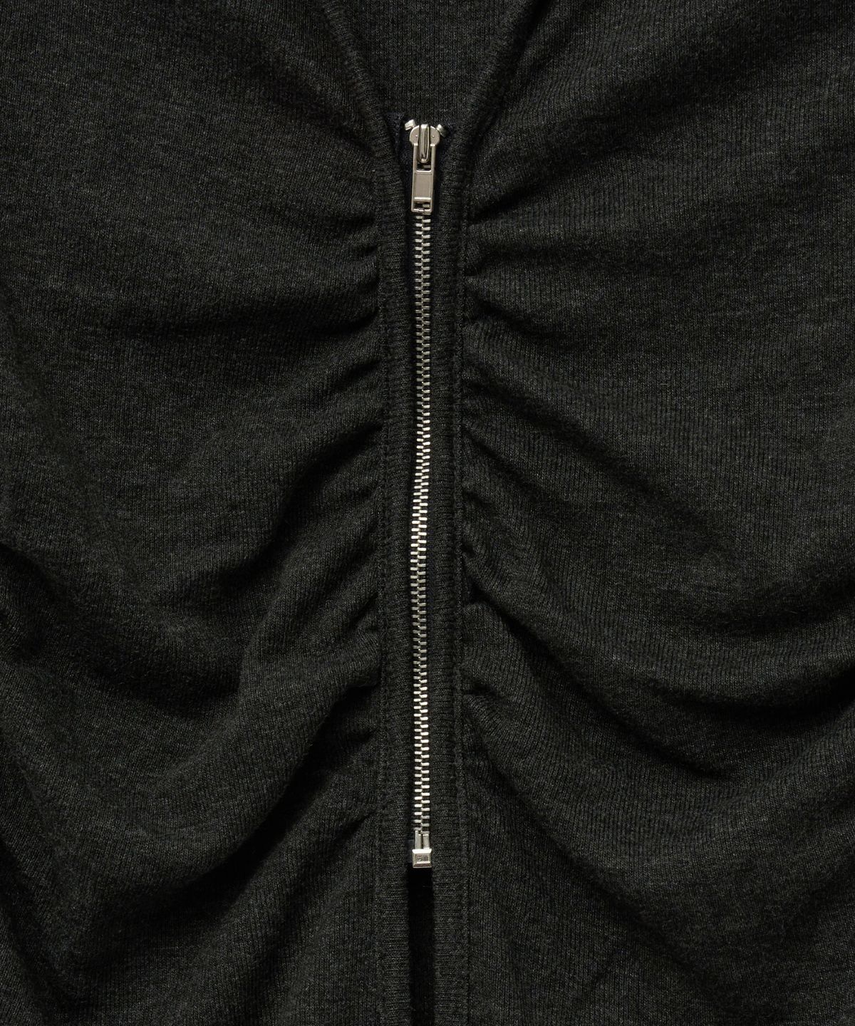미드나잇 무브(MIDNIGHT MOVE) shirring zip up [dark grey]