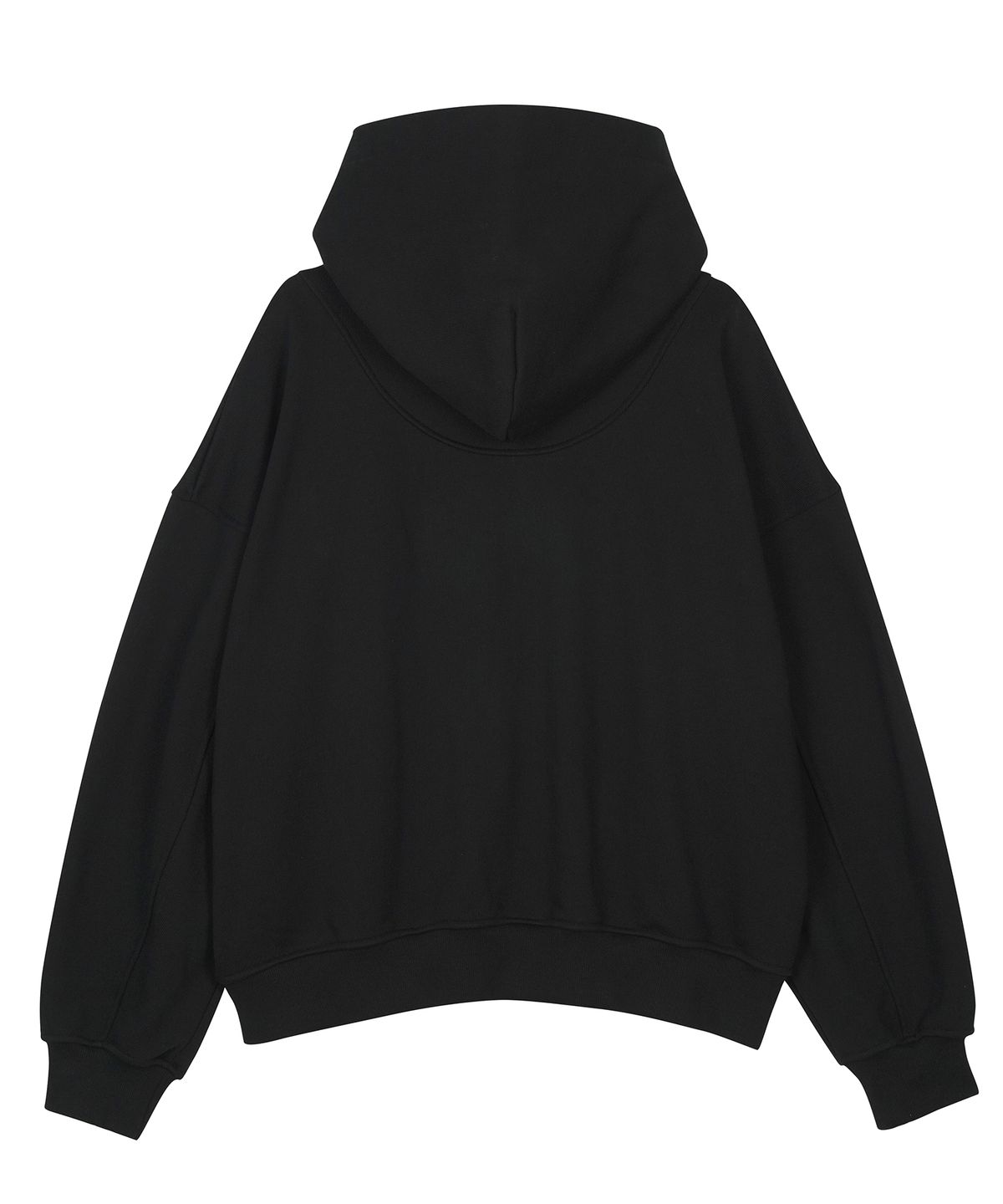 구보(GUVO) Logo Snap Hoodie, black