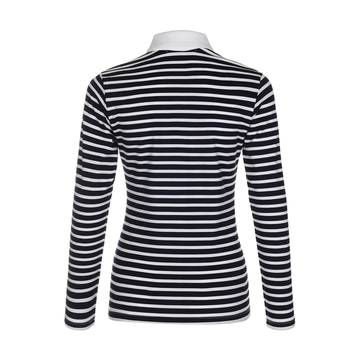 버뮤다그래스(BERMUDAGRASS) 베이직 로고 PK 티셔츠_NAVY STRIPE