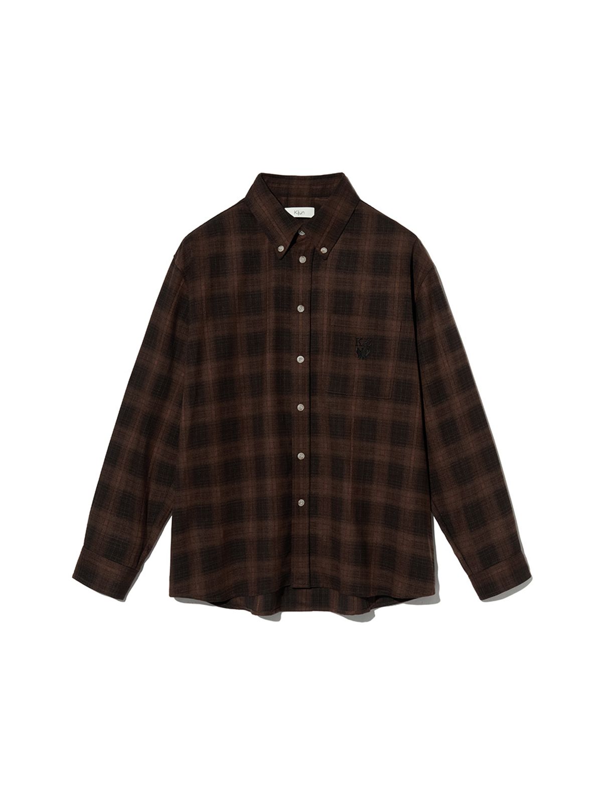 기준 맨(KIJUN MEN) Royal Flannel Shirt Brown