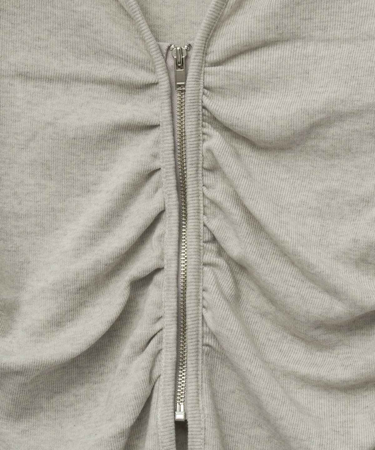 미드나잇 무브(MIDNIGHT MOVE) shirring zip up [oatmeal]