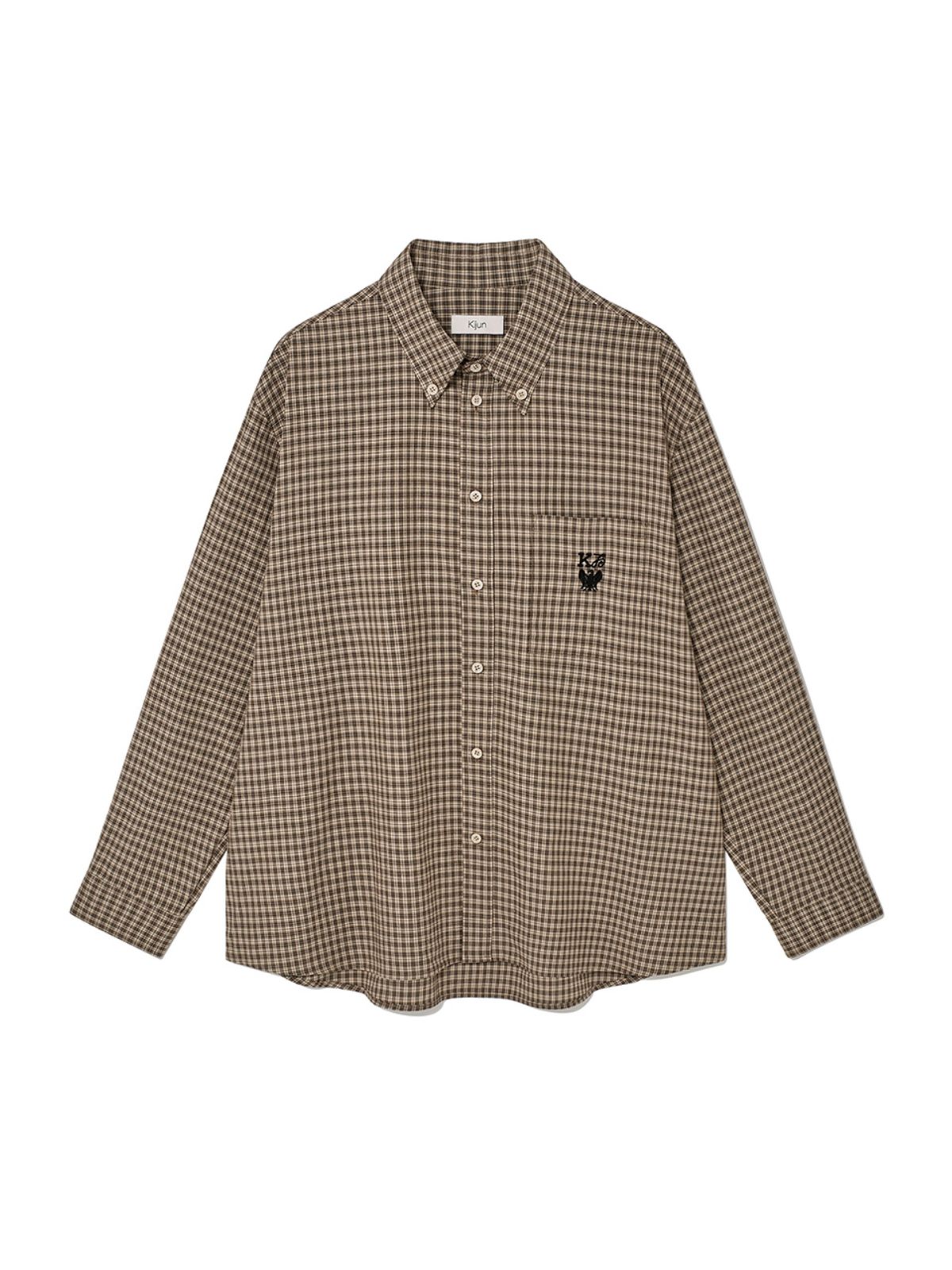 기준 맨(KIJUN MEN) Royal Check Shirt Brown