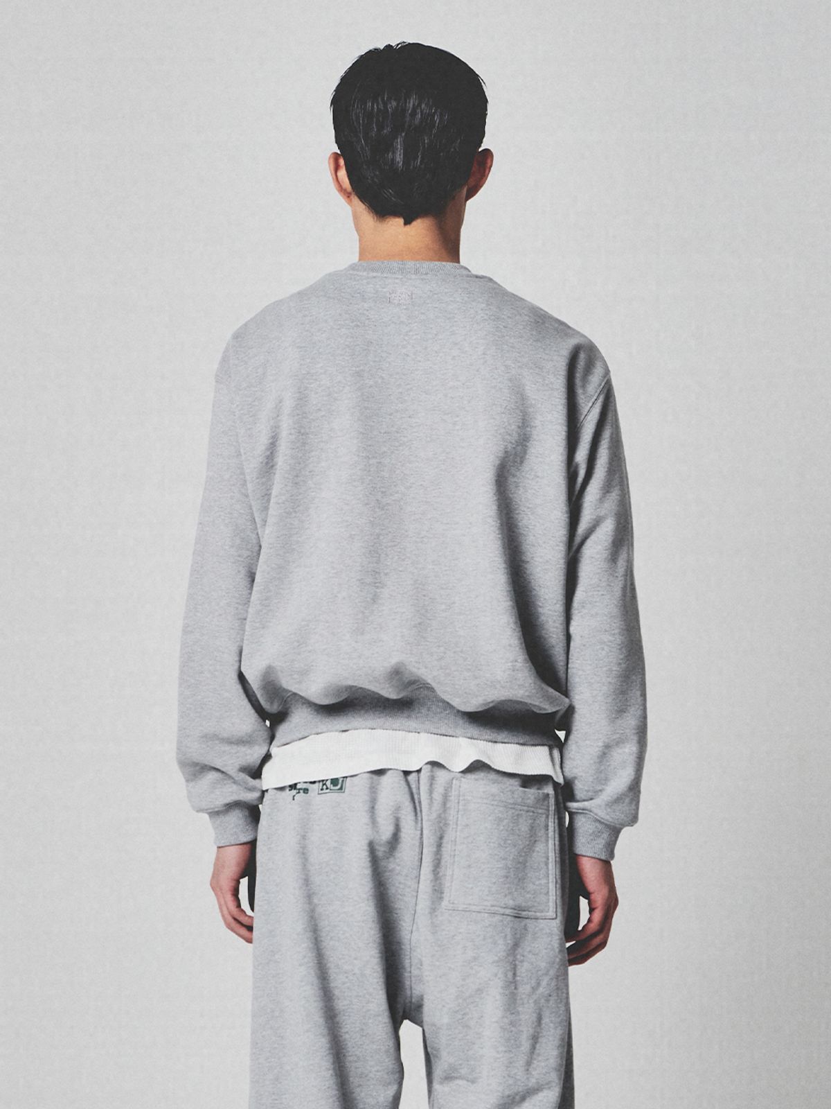 기준 맨(KIJUN MEN) Hard-Wear Sweatshirt Melange Grey