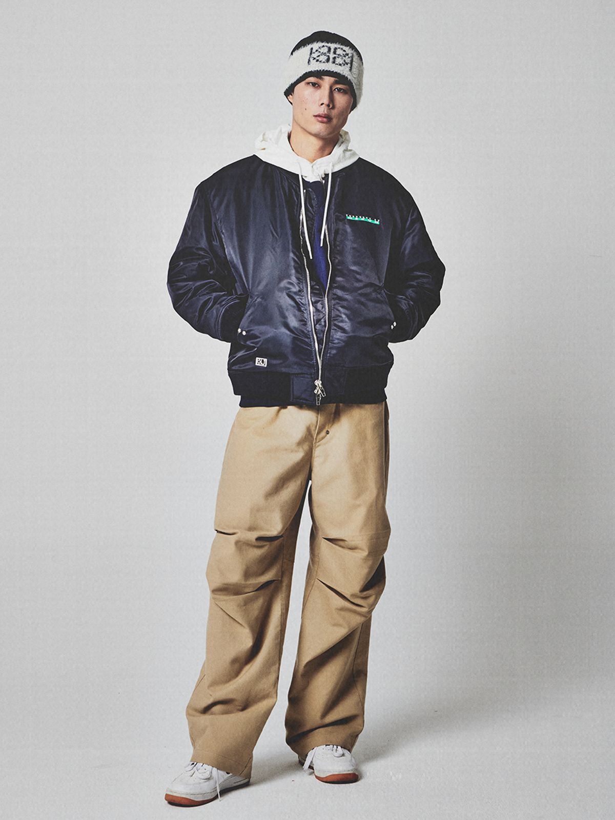 기준 맨(KIJUN MEN) Logo MA-1 Navy